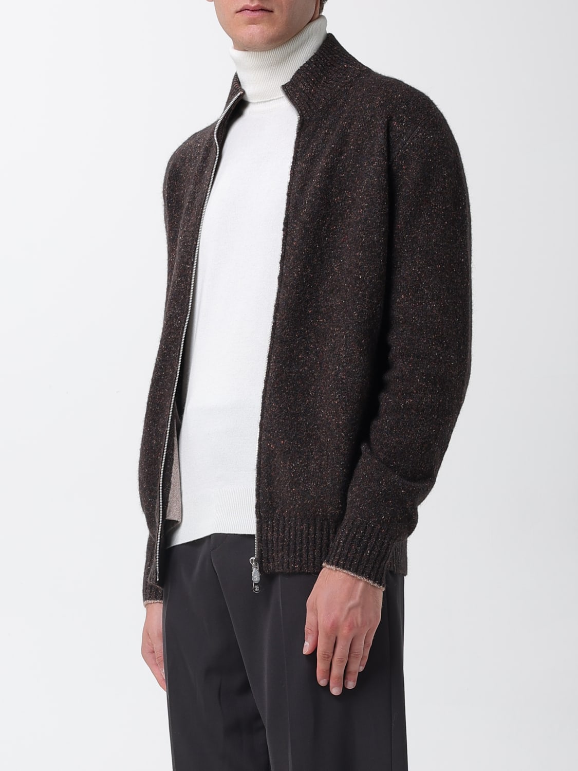 BRUNELLO CUCINELLI SWEATER: Sweater men Brunello Cucinelli, Brown - Img 4