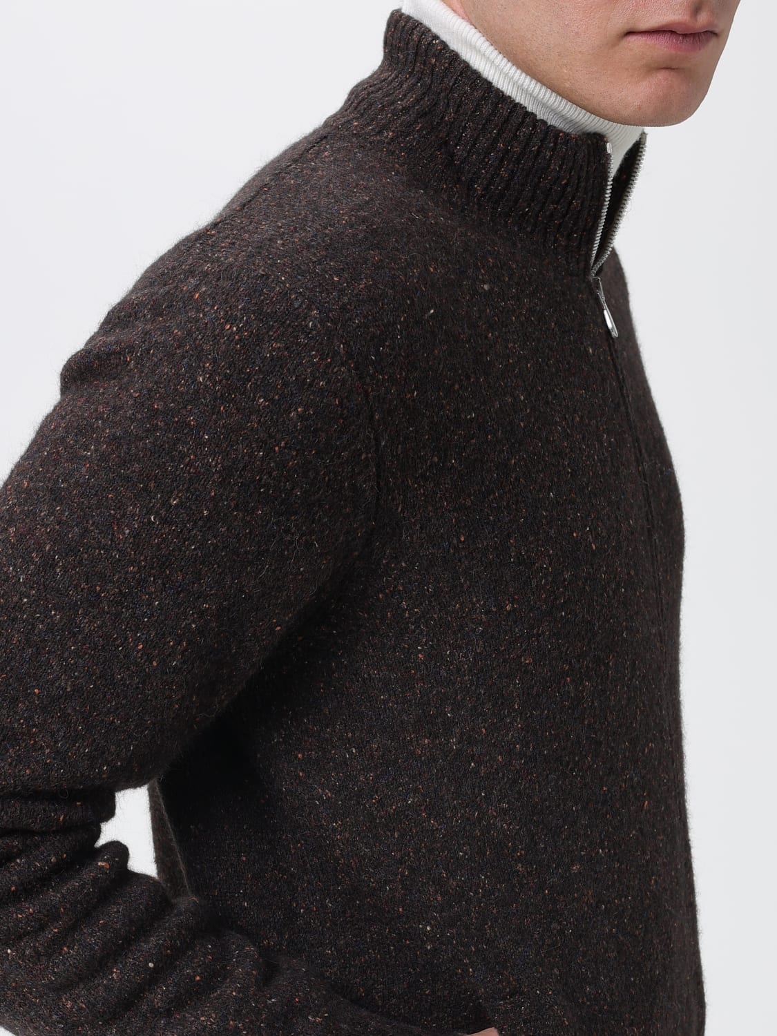 BRUNELLO CUCINELLI SWEATER: Sweater men Brunello Cucinelli, Brown - Img 5