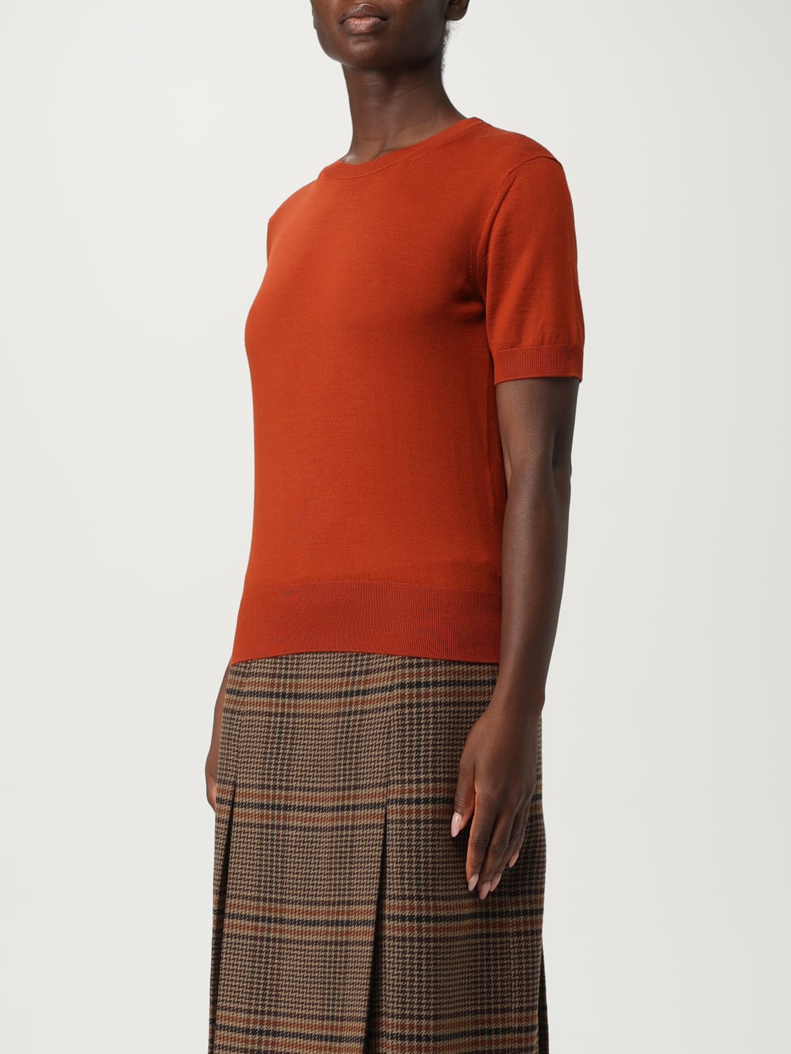 SAINT LAURENT SWEATER: Sweater woman Saint Laurent, Orange - Img 4