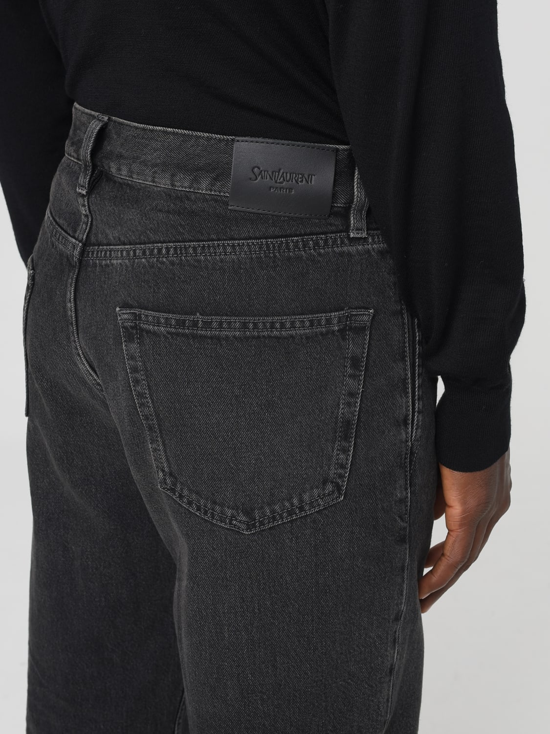 SAINT LAURENT JEANS: Jeans men Saint Laurent, Grey - Img 5