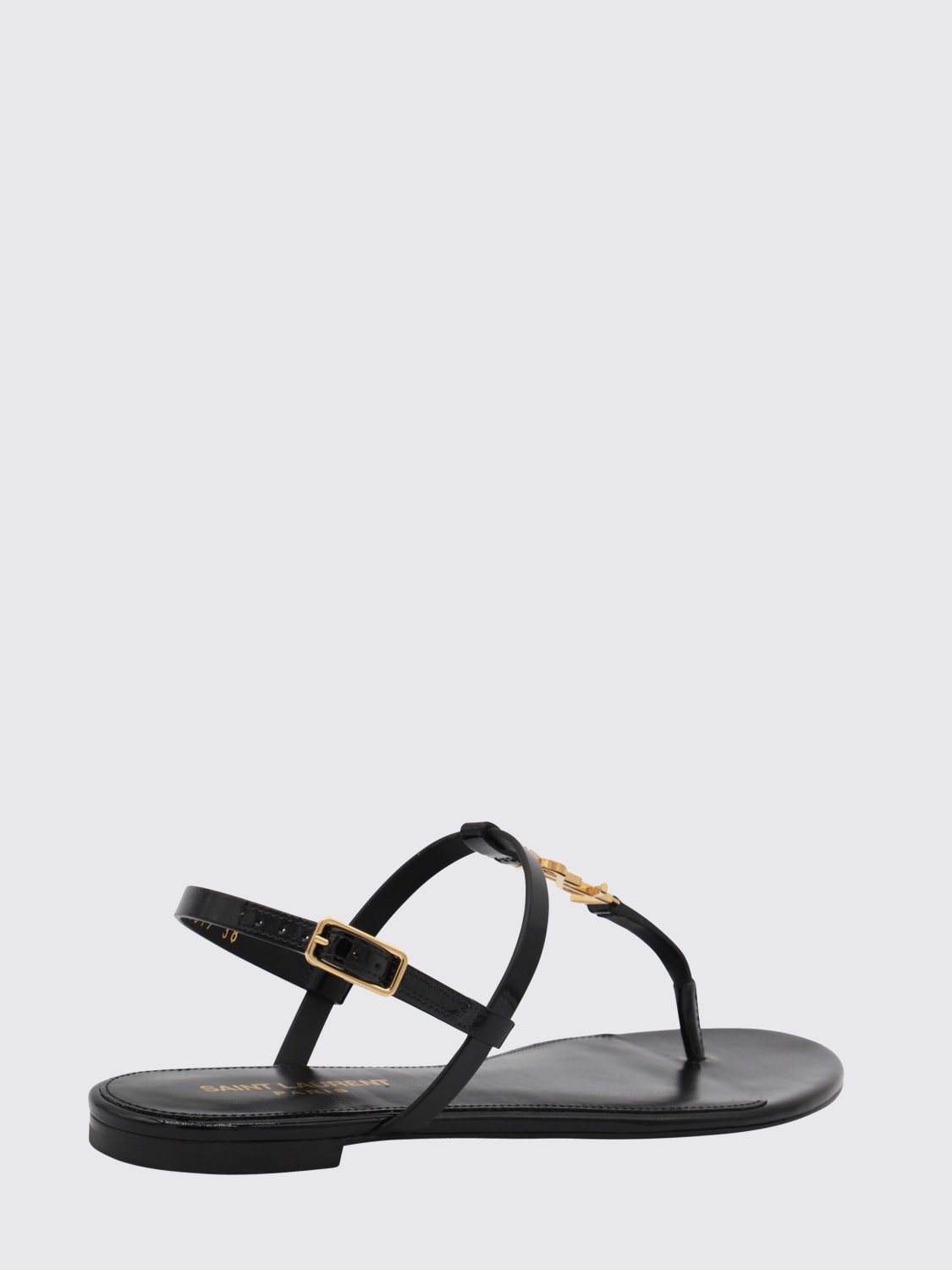 SAINT LAURENT SANDALIAS DE TACÓN: Manoletinas mujer Saint Laurent, Negro - Img 2