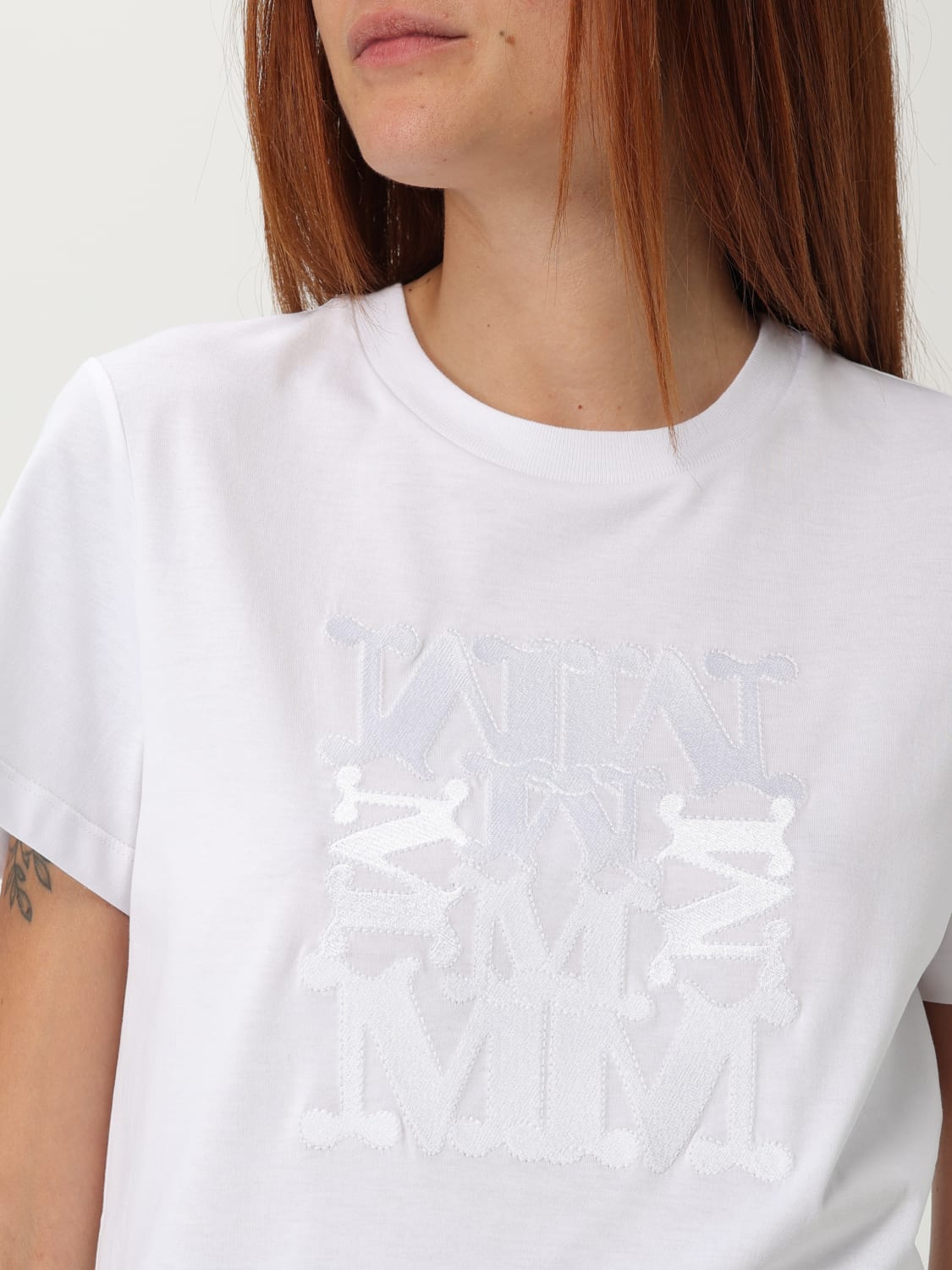MAX MARA CAMISETA: Camiseta mujer Max Mara, Blanco - Img 5