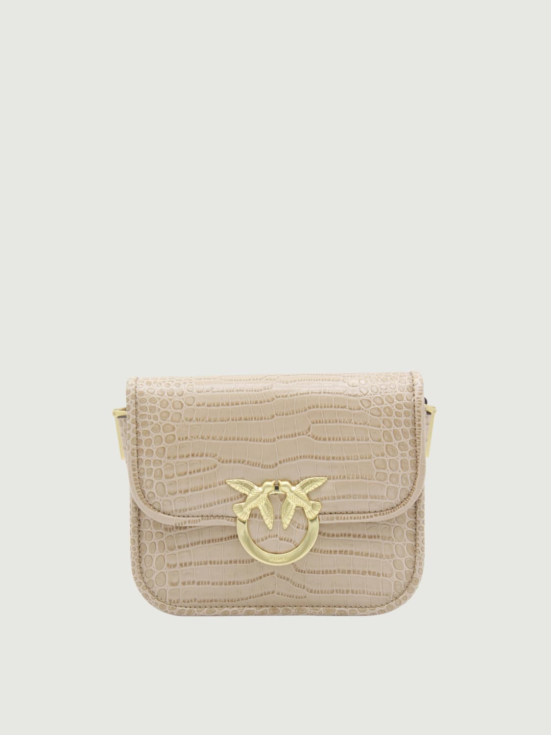 PINKO MINI BAG: Shoulder bag woman Pinko, Beige - Img 1