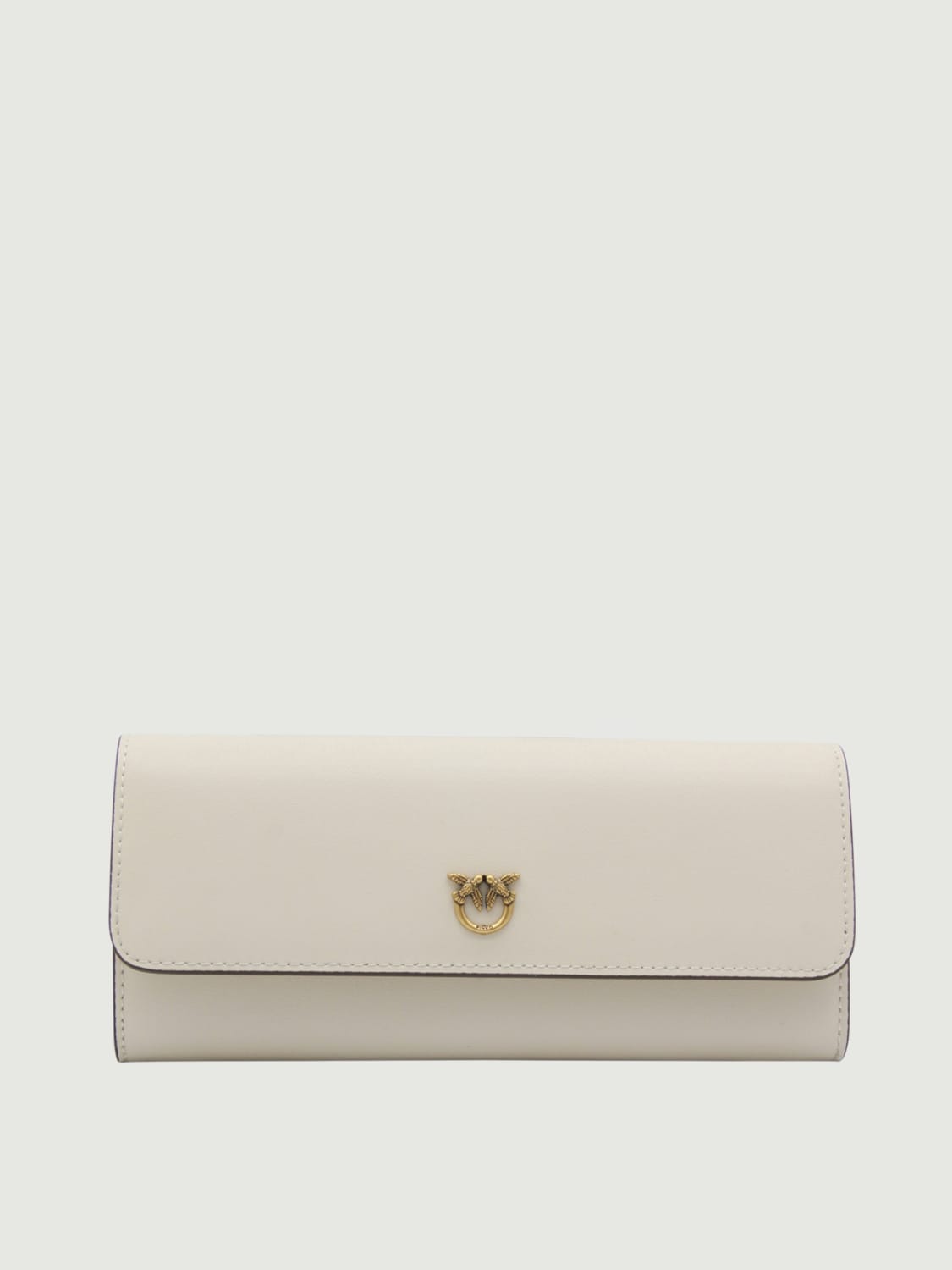 PINKO PORTAFOGLIO: Portafoglio Pinko in pelle, Bianco - Img 1