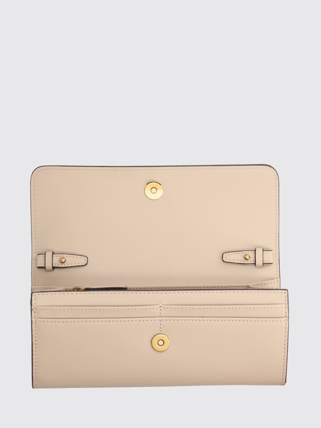 PINKO PORTAFOGLIO: Portafoglio Pinko in pelle, Beige - Img 3