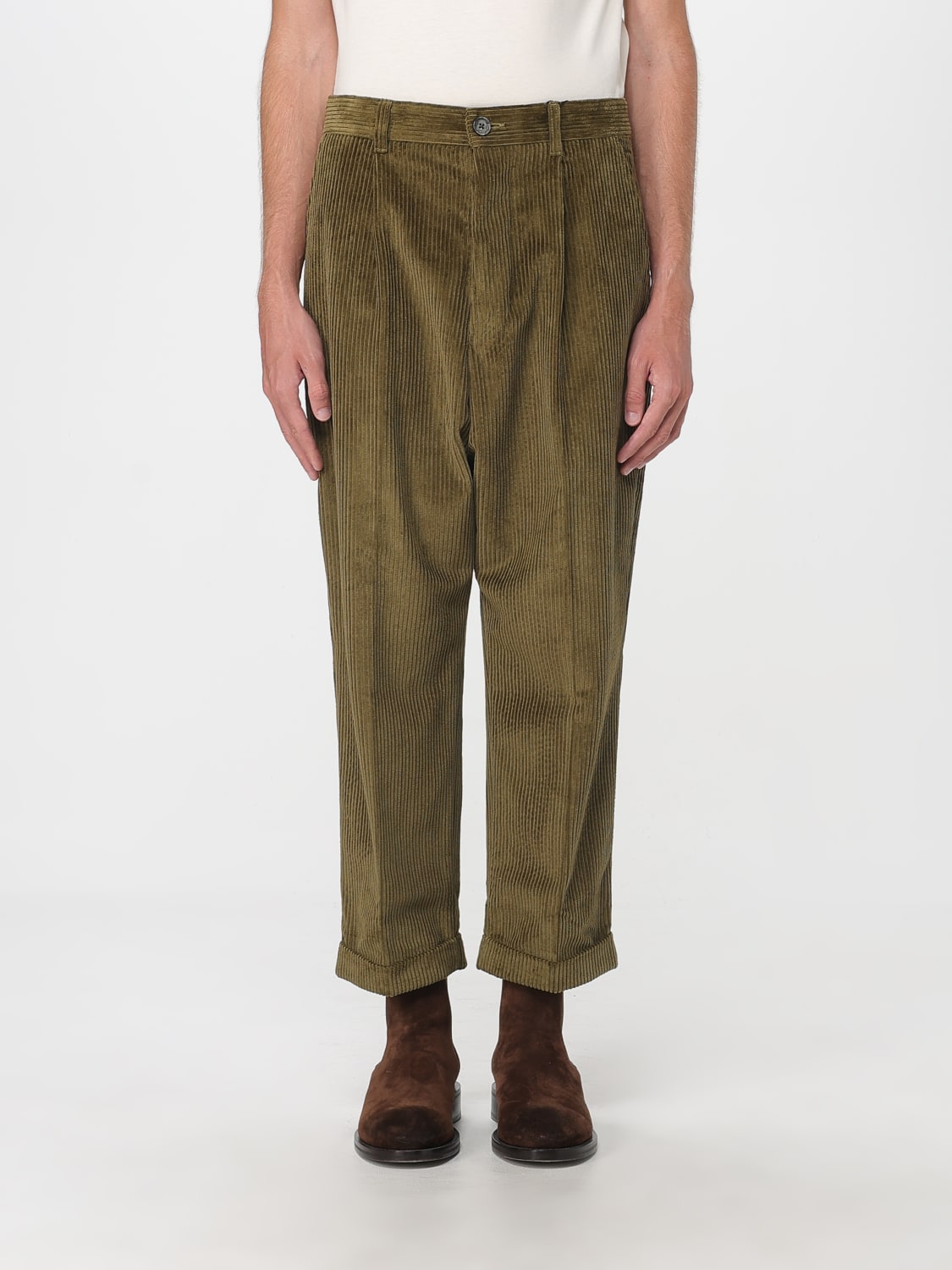 AMI PARIS PANTS: Pants men Ami Paris, Brown - Img 1