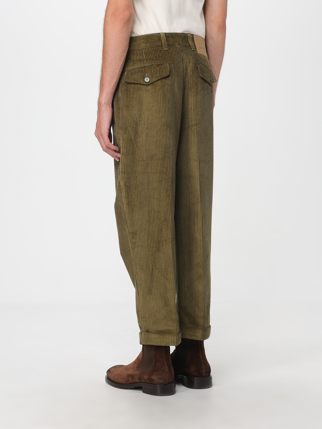 AMI PARIS PANTS: Pants men Ami Paris, Brown - Img 3