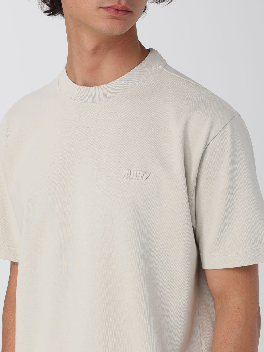 AUTRY T恤: T恤 男士 Autry, 灰色 2 - Img 3