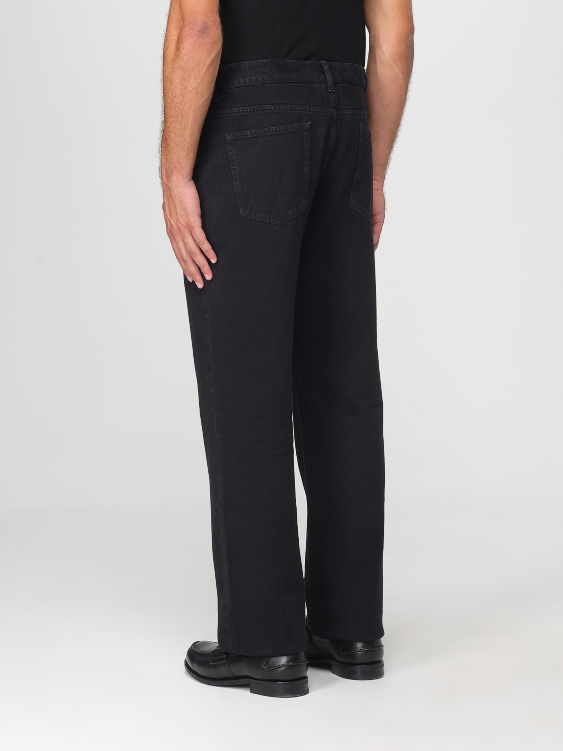 SAINT LAURENT JEANS: Jeans Saint Laurent in denim di cotone, Nero - Img 3