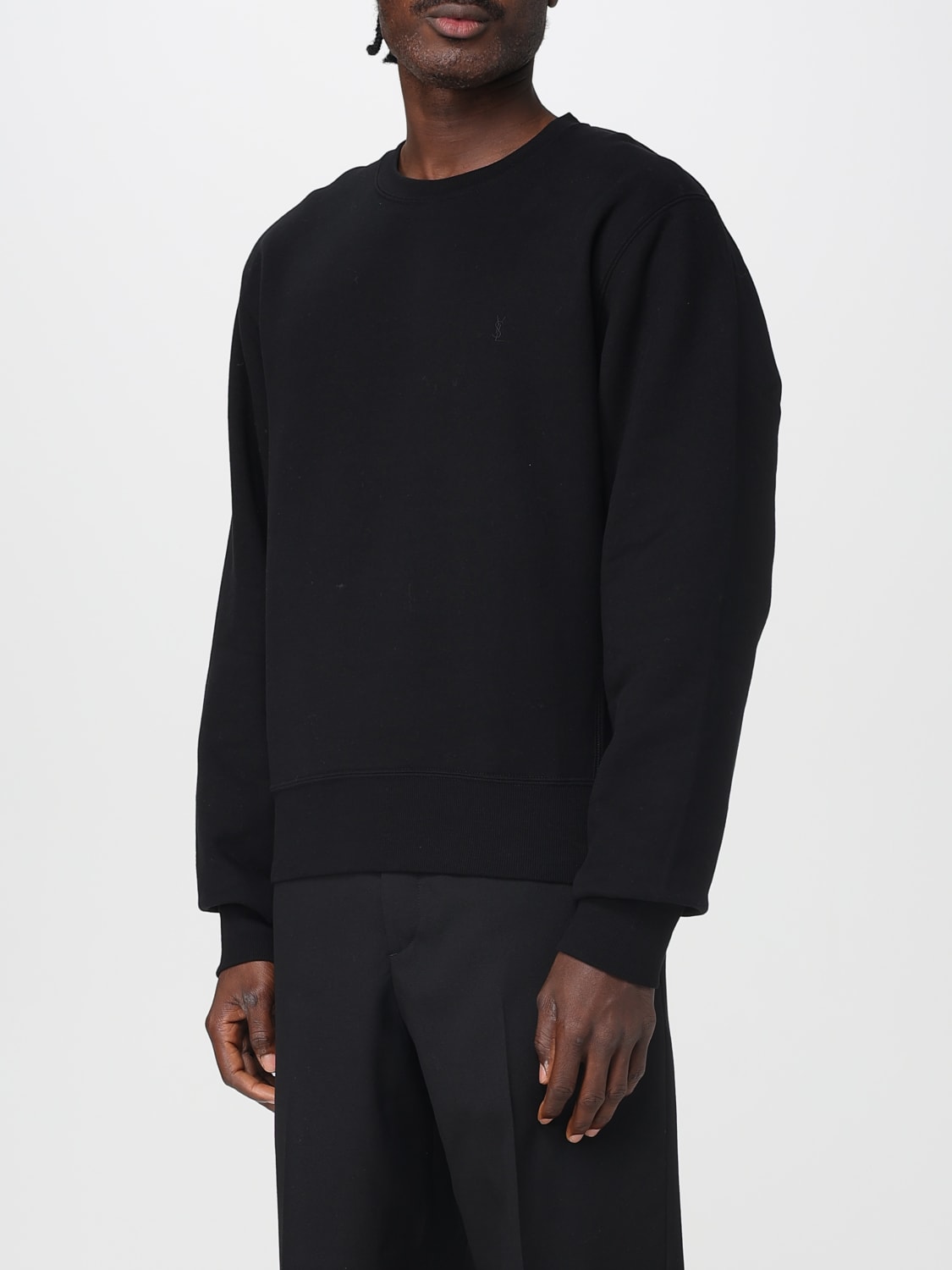 SAINT LAURENT SWEATSHIRT: Pullover herren Saint Laurent, Schwarz - Img 4