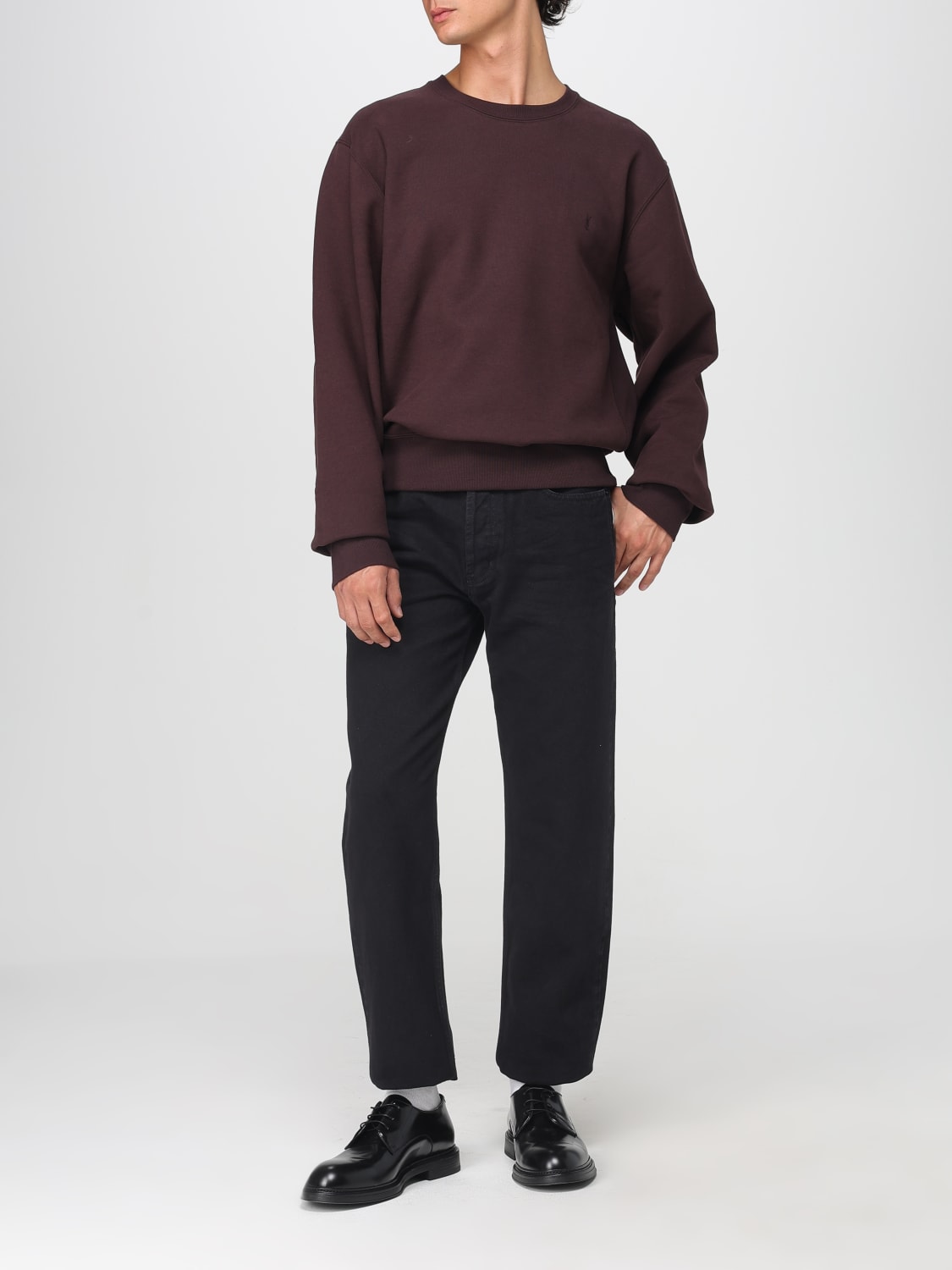 SAINT LAURENT SWEATSHIRT: Pullover herren Saint Laurent, Pflaume - Img 2