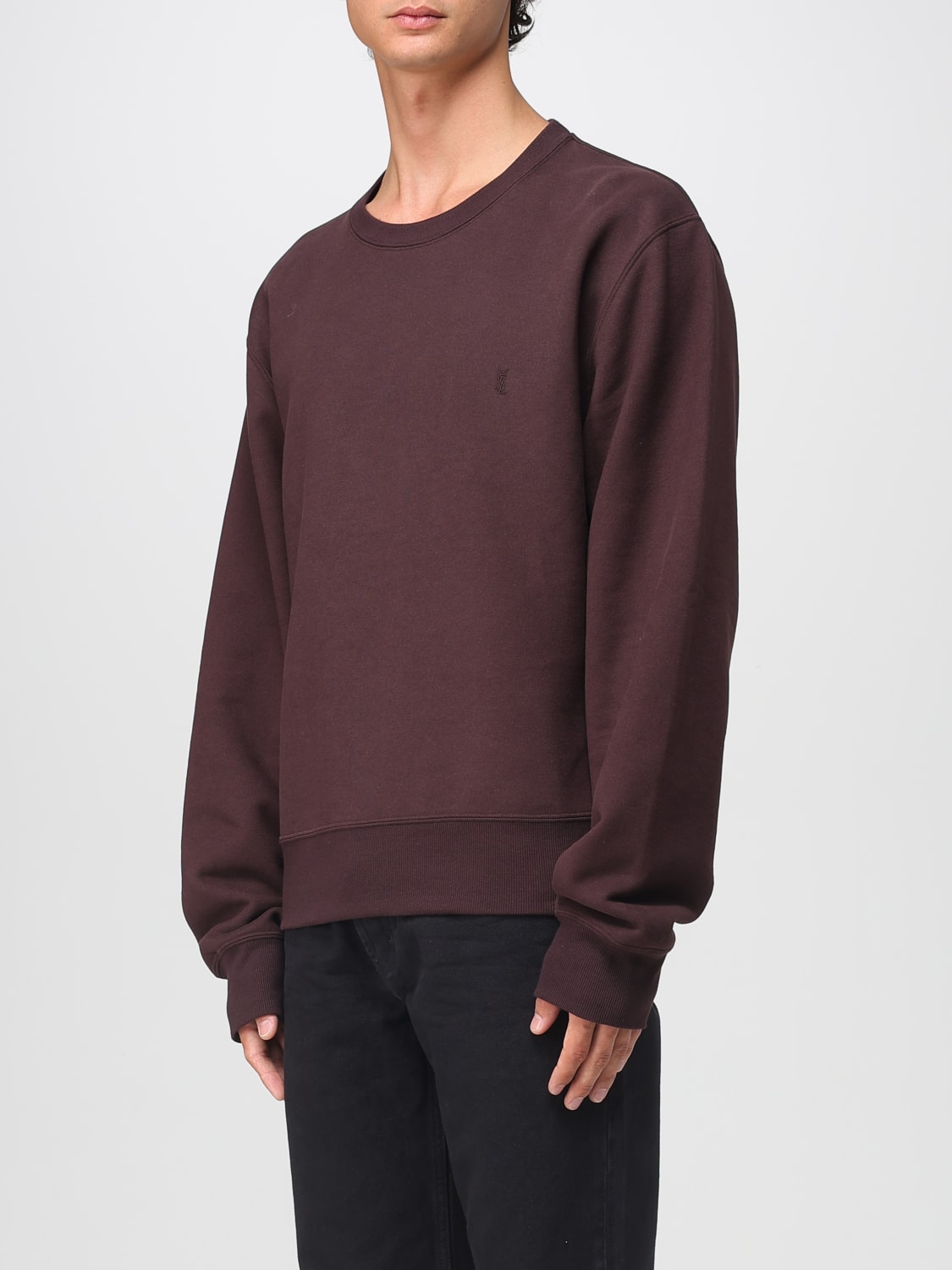 SAINT LAURENT SWEATSHIRT: Pullover herren Saint Laurent, Pflaume - Img 4