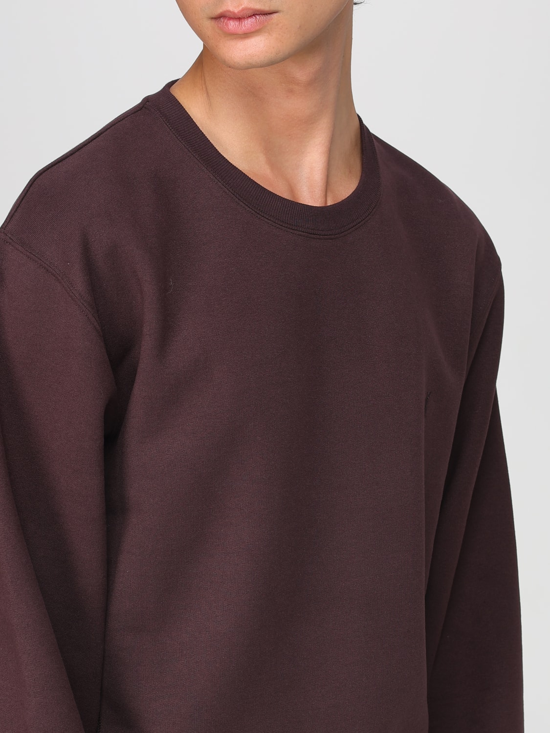 SAINT LAURENT SWEATSHIRT: Pullover herren Saint Laurent, Pflaume - Img 5