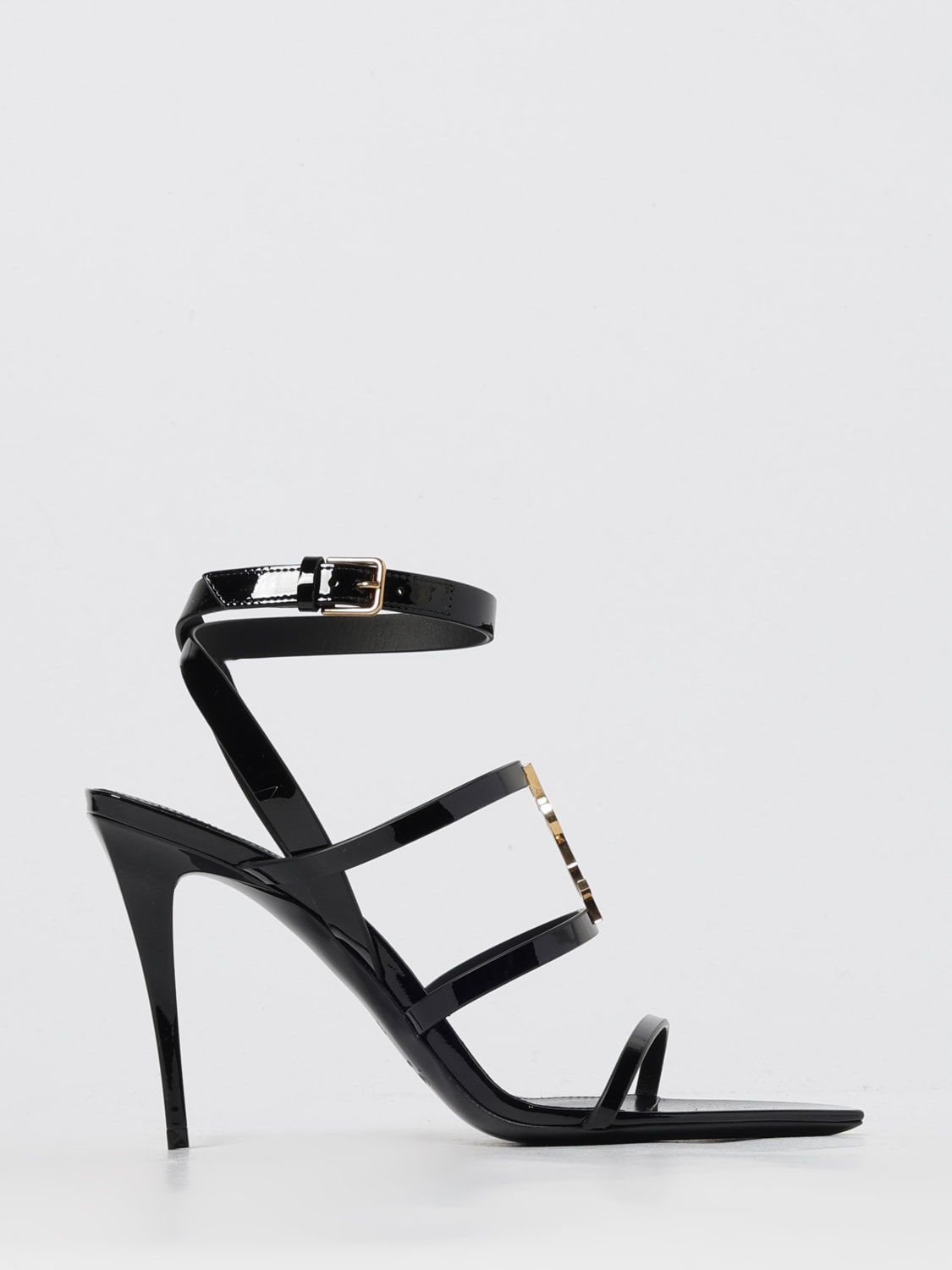 SAINT LAURENT HEELED SANDAL: Shoes woman Saint Laurent, Black - Img 1