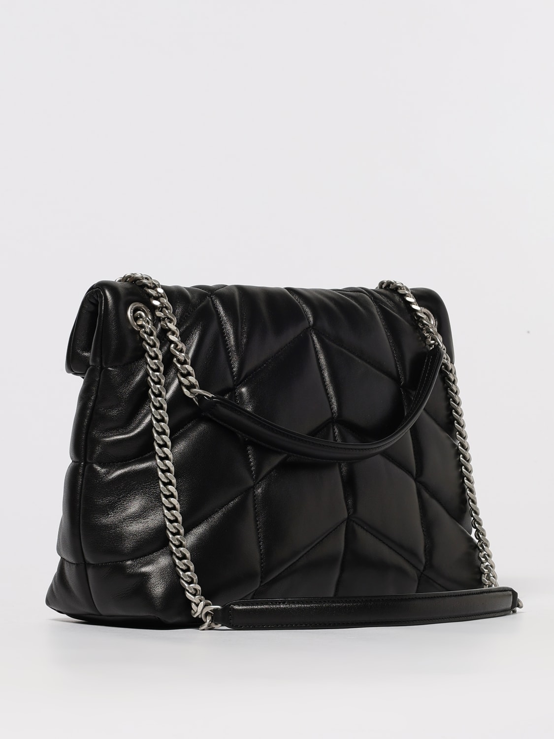 SAINT LAURENT SCHULTERTASCHE: Schultertasche damen Saint Laurent, Schwarz - Img 3