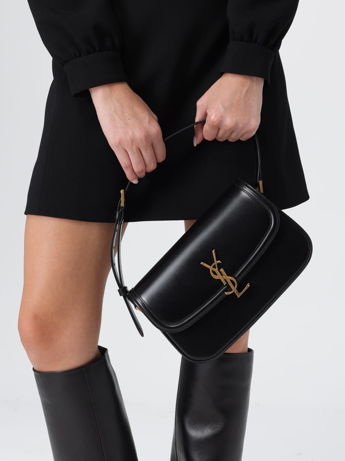 SAINT LAURENT SCHULTERTASCHE: Schultertasche damen Saint Laurent, Schwarz - Img 2