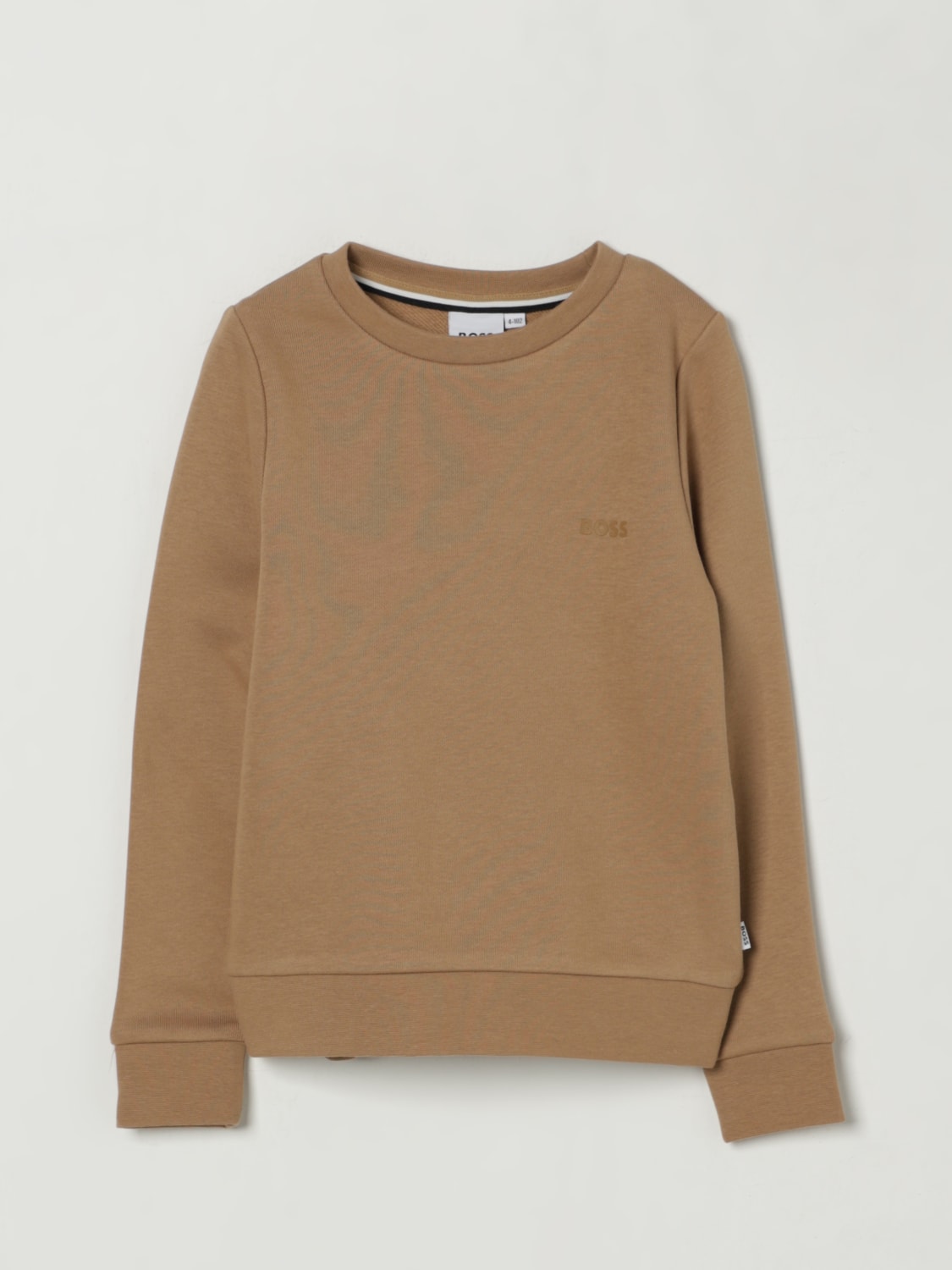 BOSS PULLOVER: Pullover kinder Boss, Biscuit - Img 1