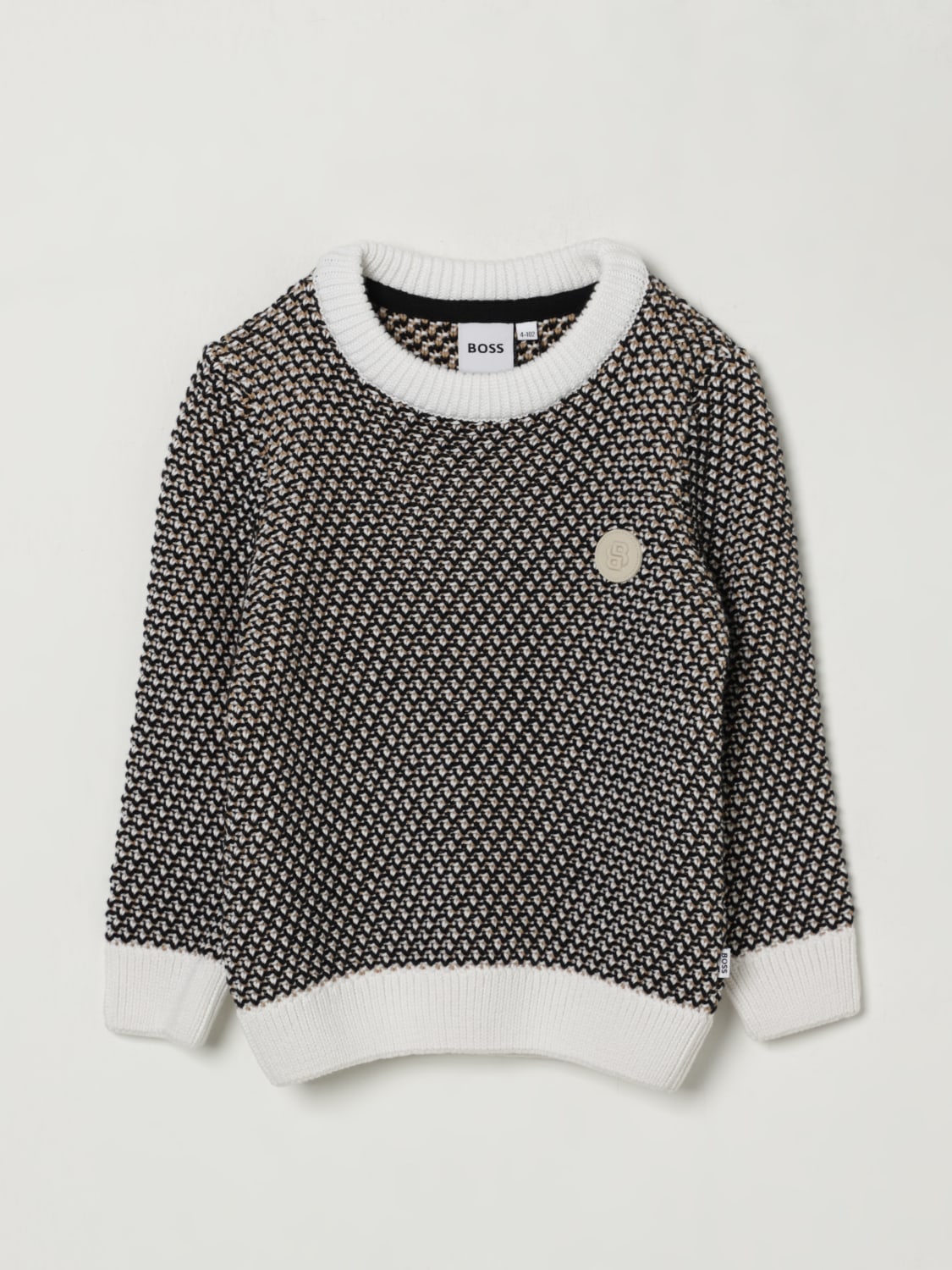 BOSS MAGLIA: Pullover Boss in cotone , Nero - Img 1