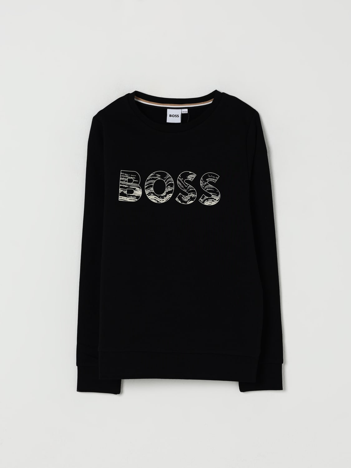 BOSS SWEATER: Sweater kids Boss, Black - Img 1