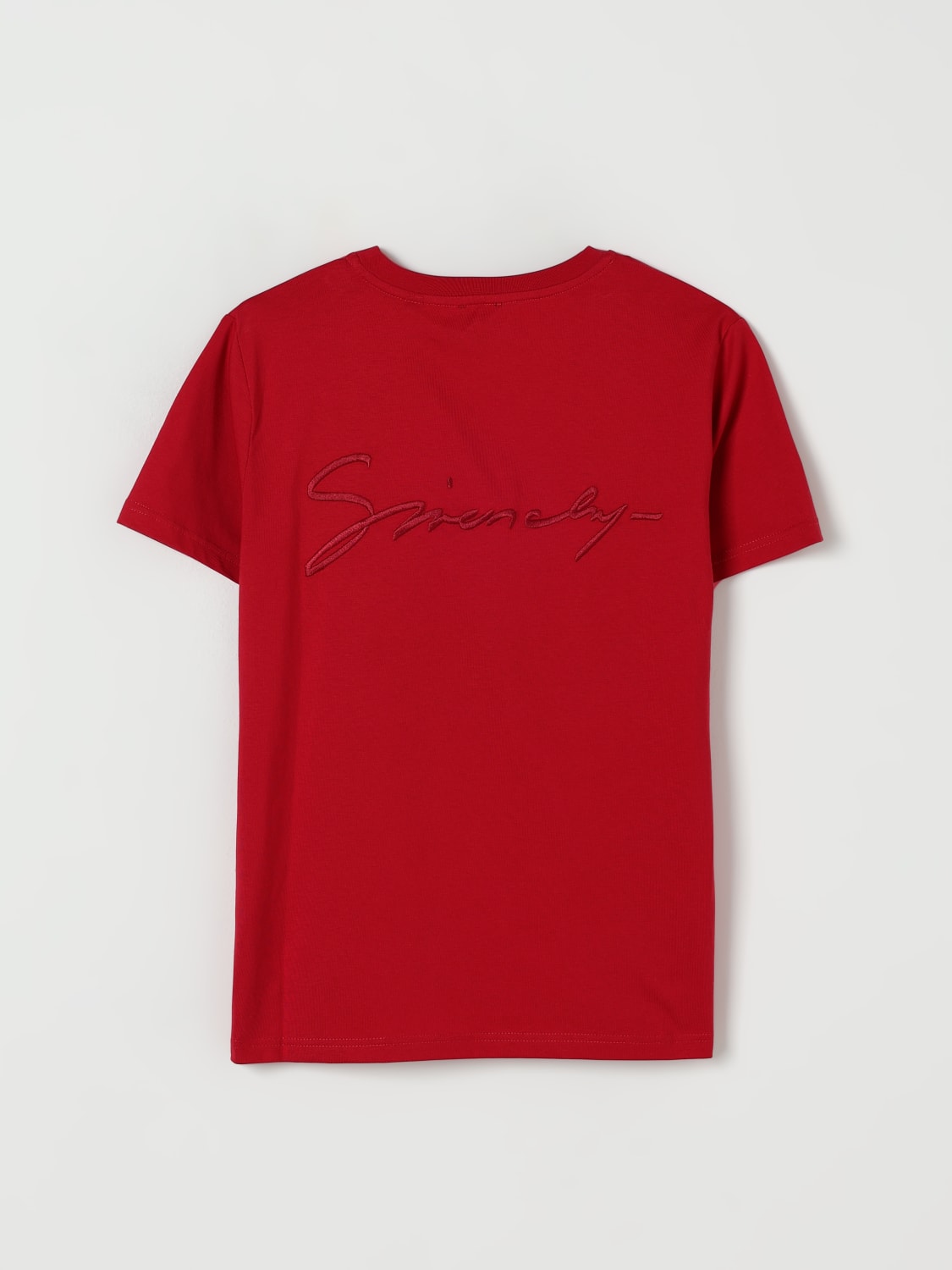 GIVENCHY T-SHIRT: T-shirt Givenchy in cotone con monogram, Rosso - Img 2