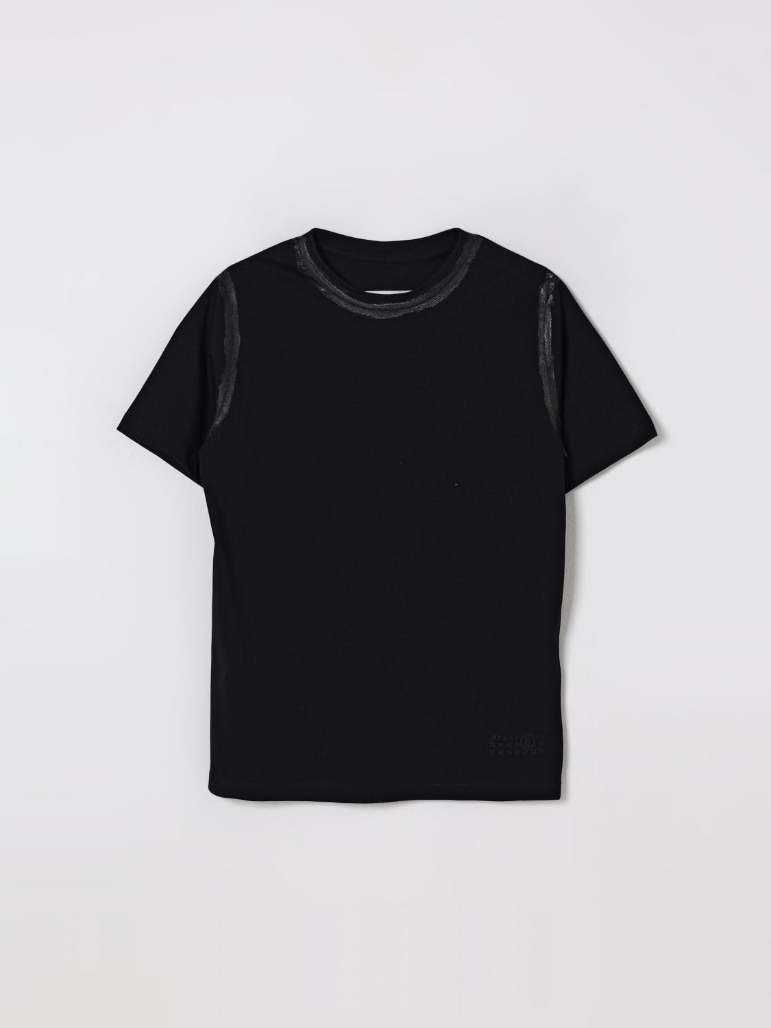 MM6 MAISON MARGIELA CAMISETA: Camisetas niños Mm6 Maison Margiela, Negro - Img 1
