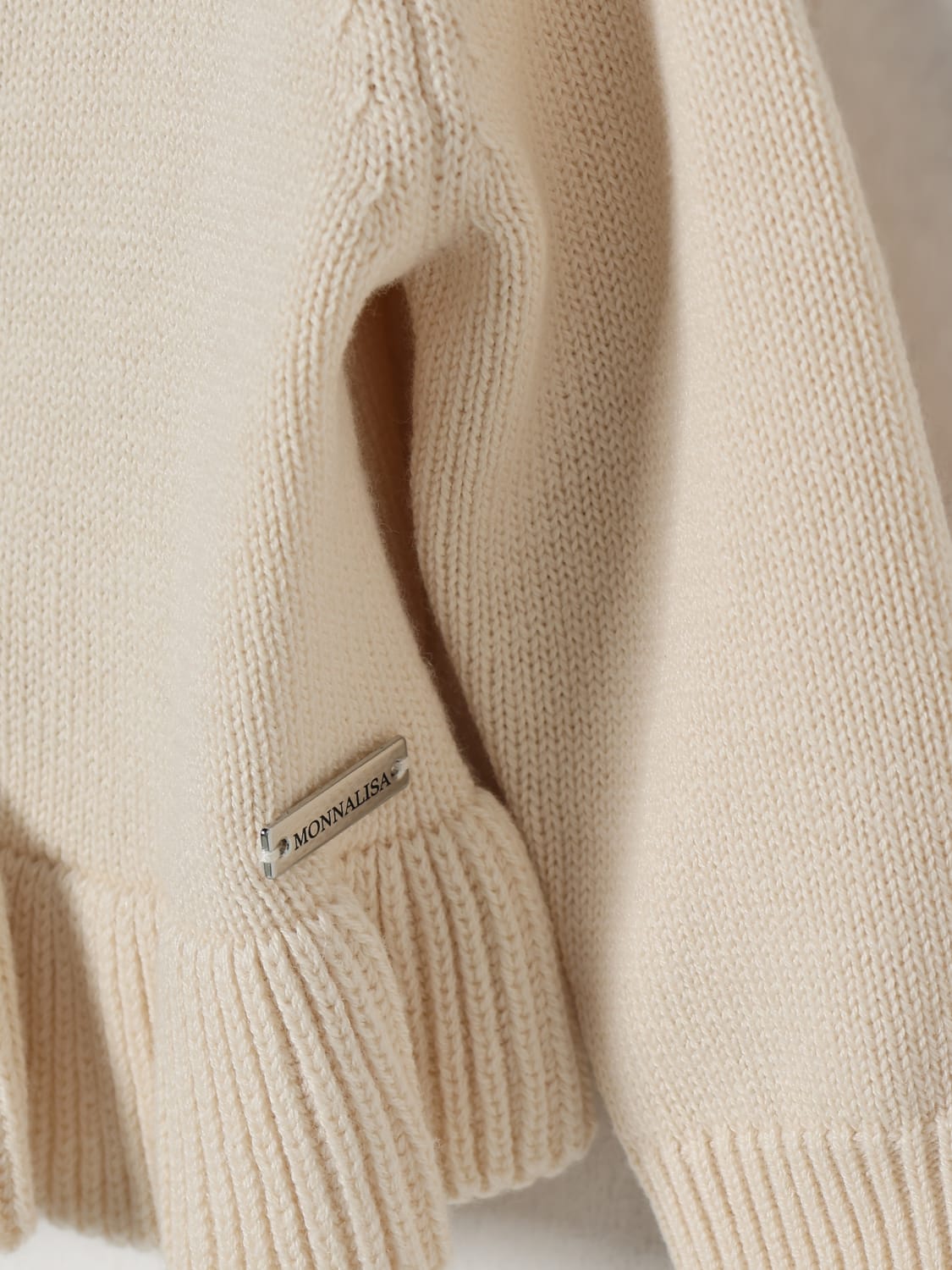 MONNALISA PULLOVER: Bademode kinder Monnalisa, Beige - Img 3