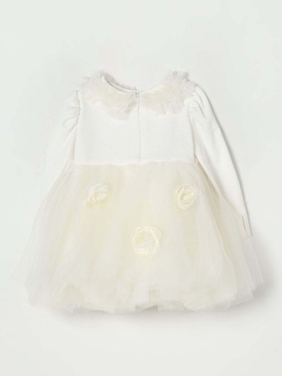 MONNALISA 连衣裙: 连衣裙 儿童 Monnalisa, 奶油黄 - Img 2