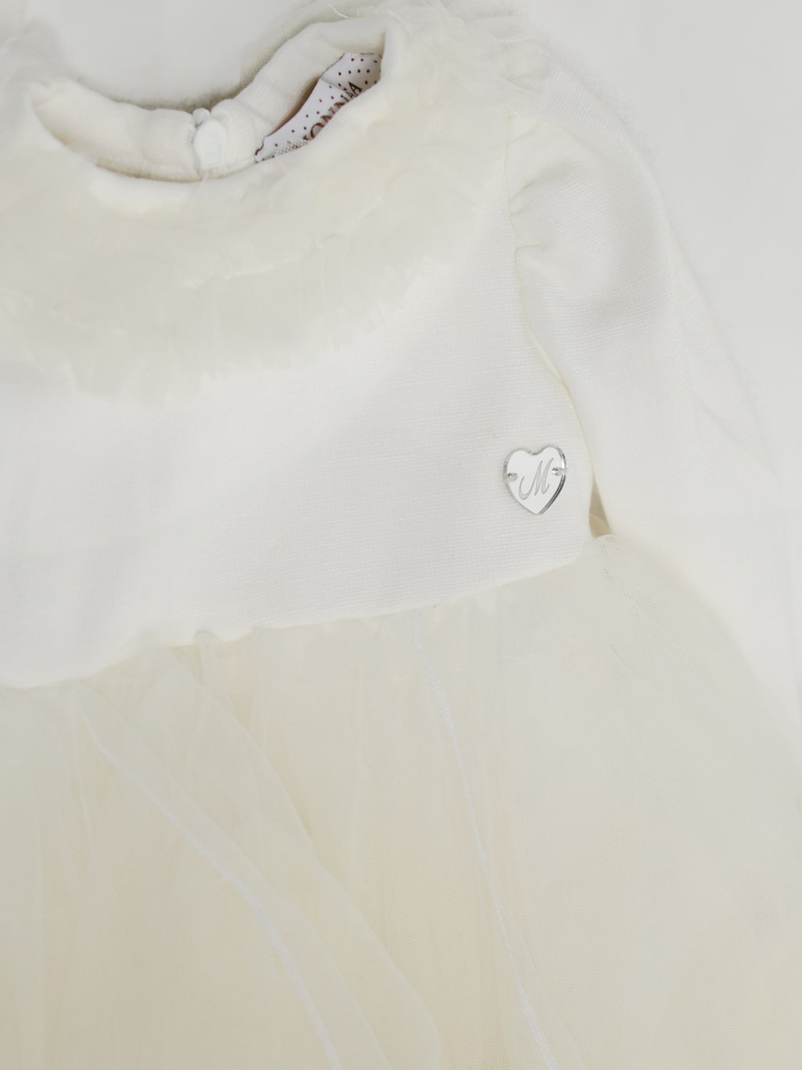 MONNALISA 连衣裙: 连衣裙 儿童 Monnalisa, 奶油黄 - Img 3