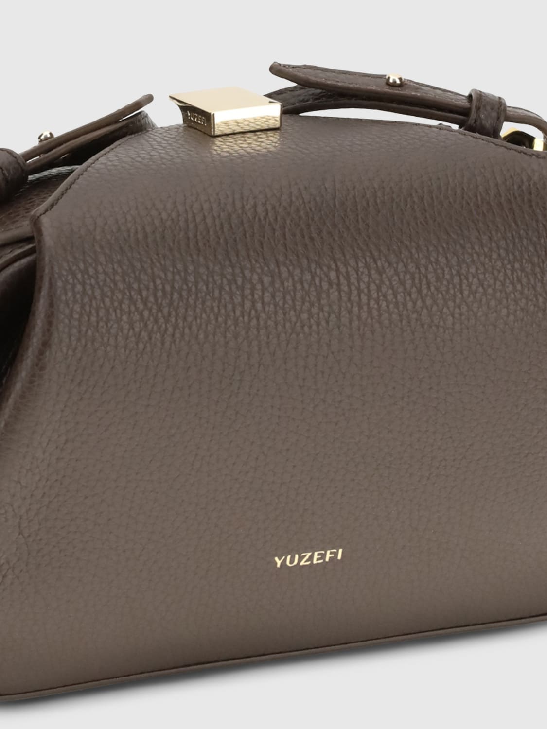 YUZEFI MINI BAG: Clutch woman Yuzefi, Coffee - Img 3
