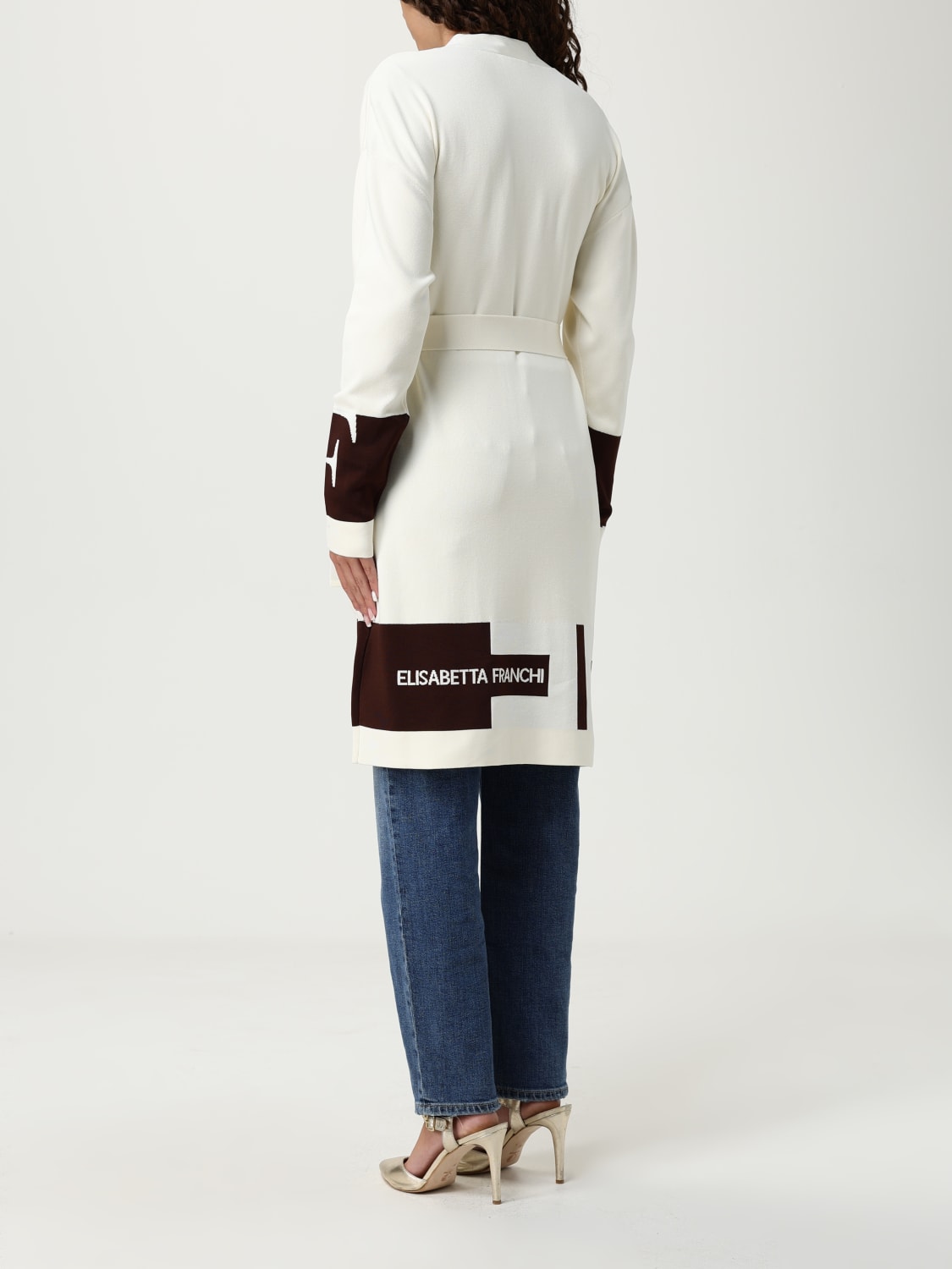 ELISABETTA FRANCHI SWEATER: Sweater woman Elisabetta Franchi, White - Img 2