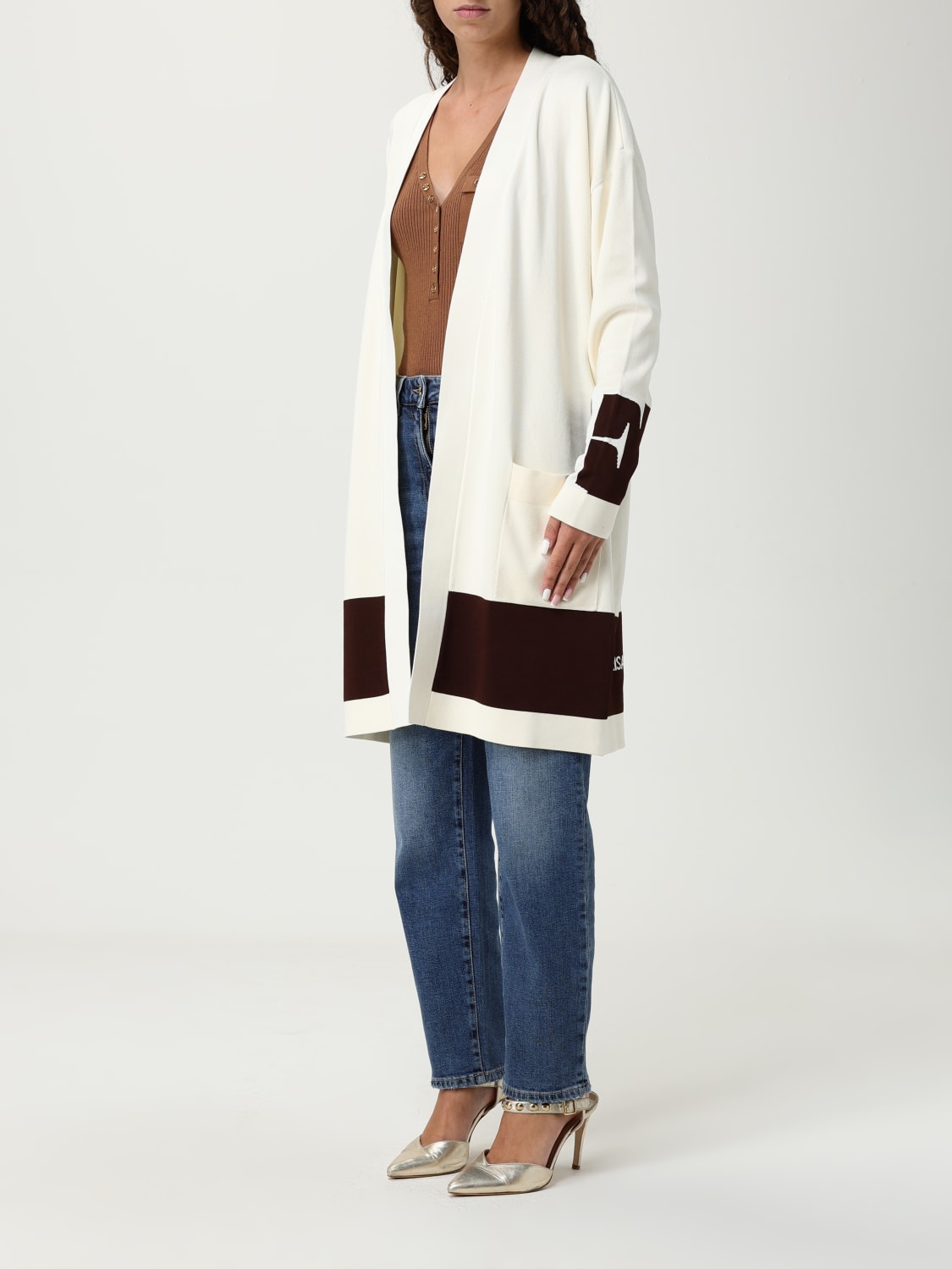 ELISABETTA FRANCHI SWEATER: Sweater woman Elisabetta Franchi, White - Img 3