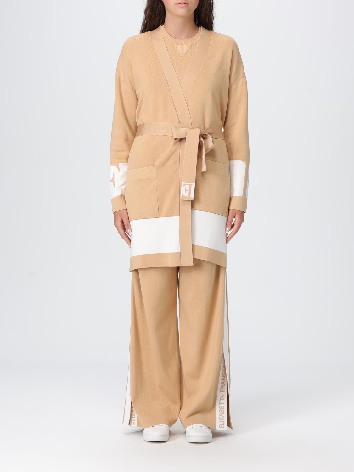 ELISABETTA FRANCHI SWEATER: Sweater woman Elisabetta Franchi, Ivory - Img 1