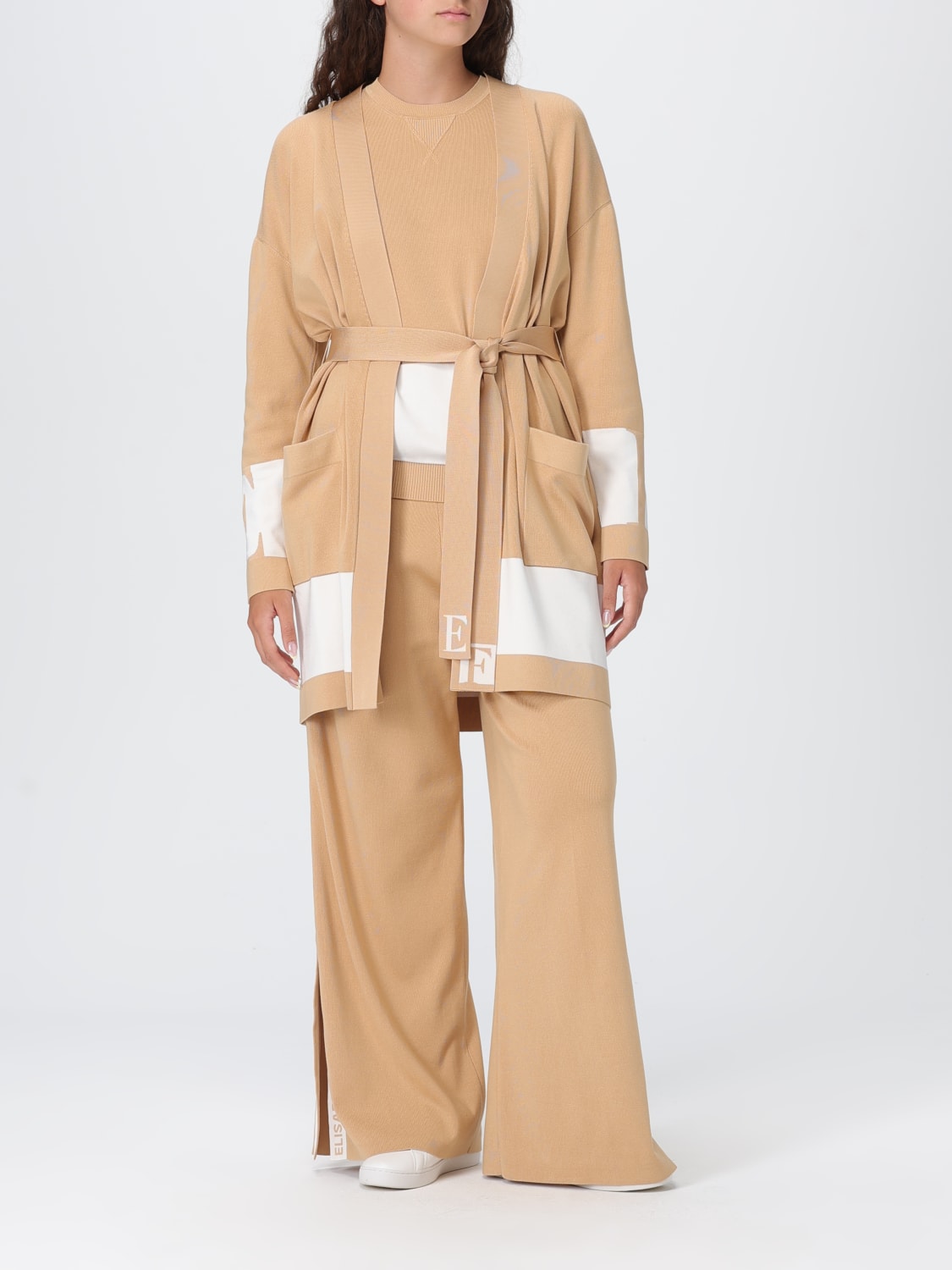 ELISABETTA FRANCHI SWEATER: Sweater woman Elisabetta Franchi, Ivory - Img 2