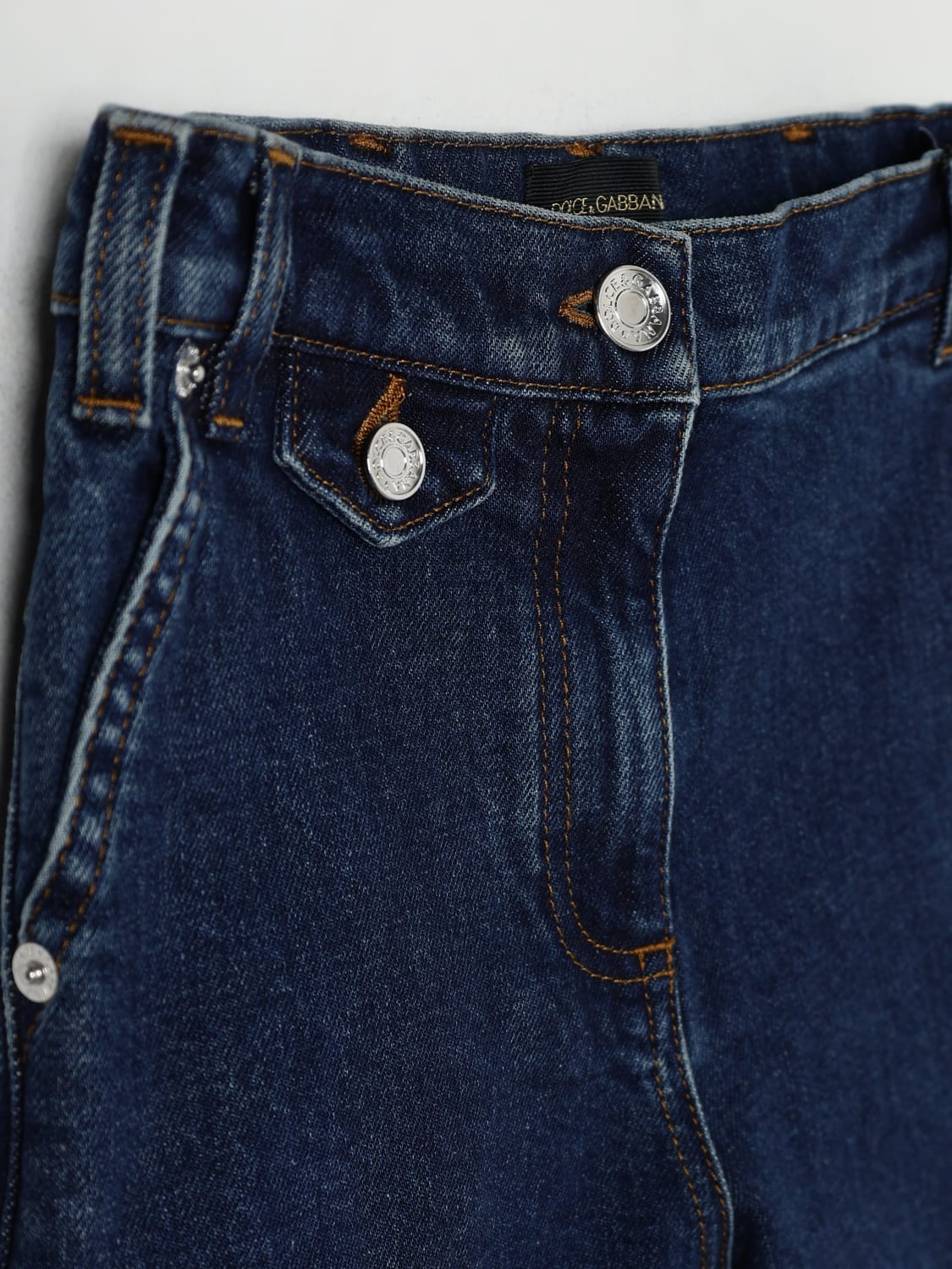 DOLCE & GABBANA JEANS: Pantalón niños Dolce & Gabbana, Denim - Img 3