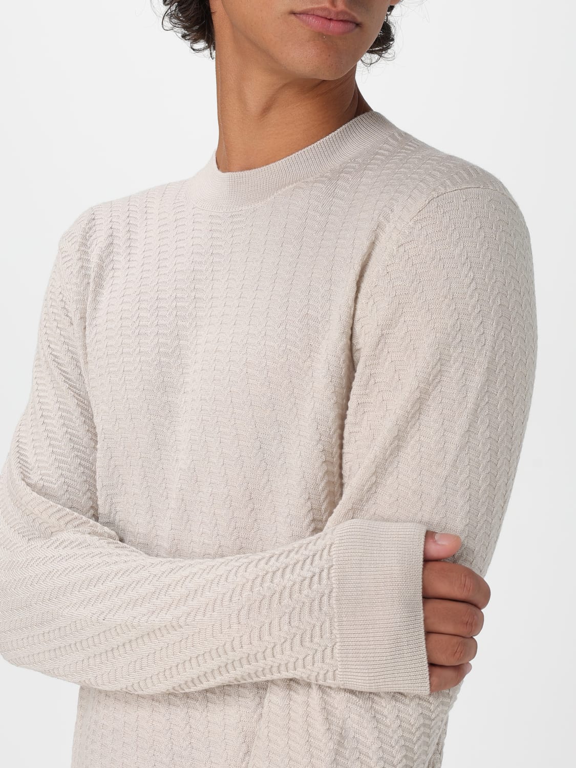 PAOLO PECORA PULLOVER: Pullover herren Paolo Pecora, Beige - Img 3