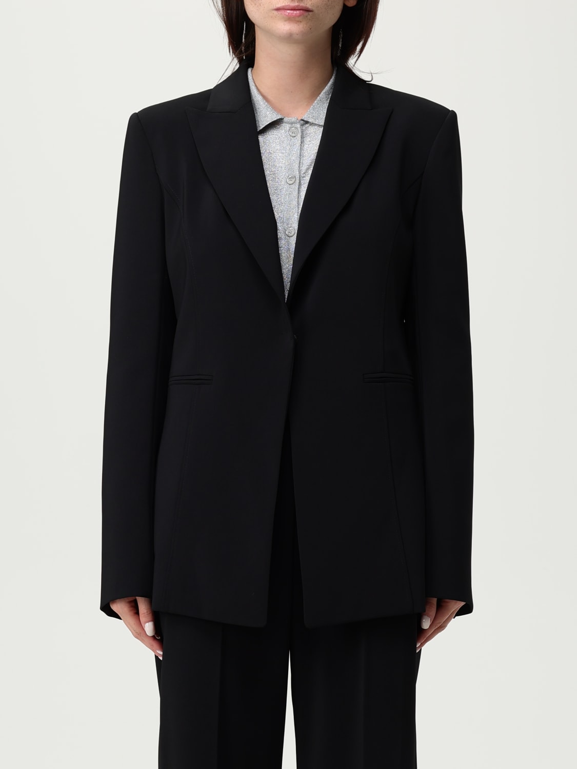 PATRIZIA PEPE CHAQUETA: Americana mujer Patrizia Pepe, Negro - Img 1