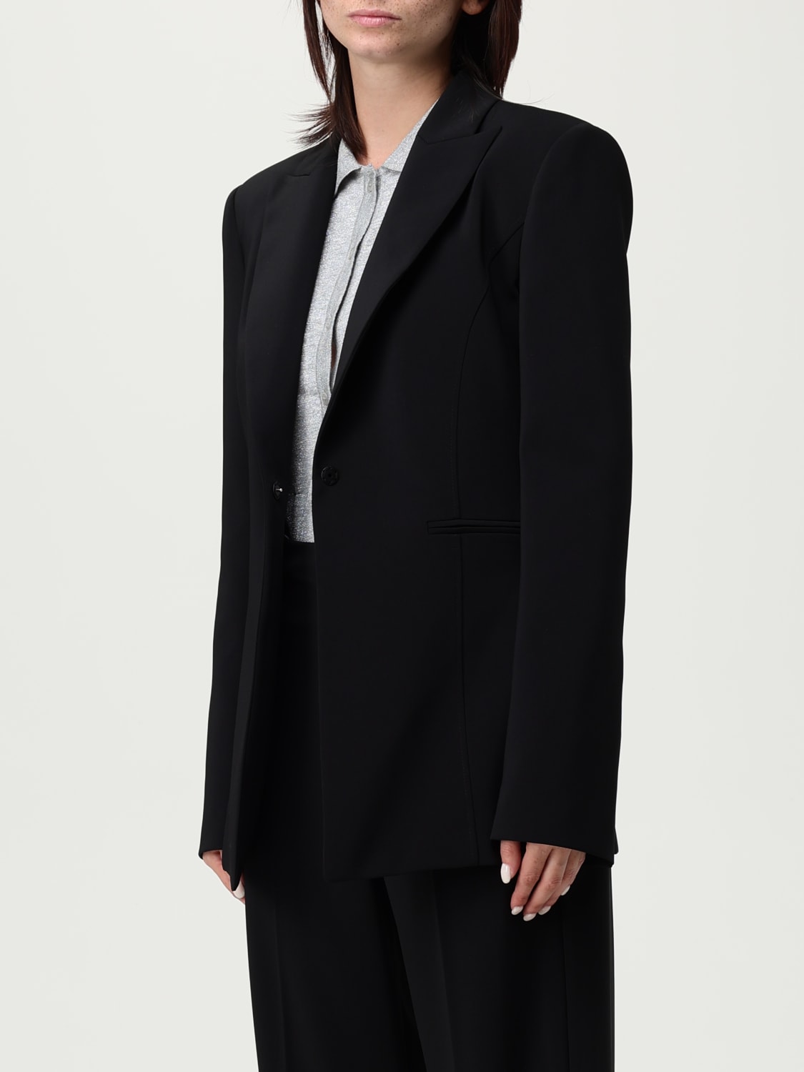 PATRIZIA PEPE CHAQUETA: Americana mujer Patrizia Pepe, Negro - Img 4