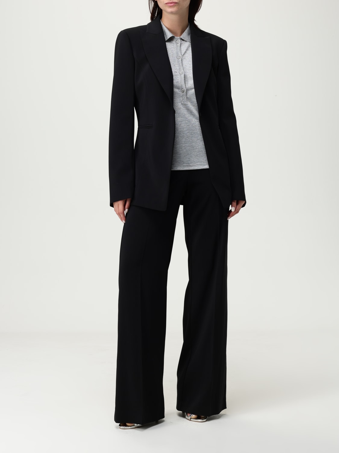 PATRIZIA PEPE PANTALONI: Pantalone Patrizia Pepe in crêpe, Nero - Img 2