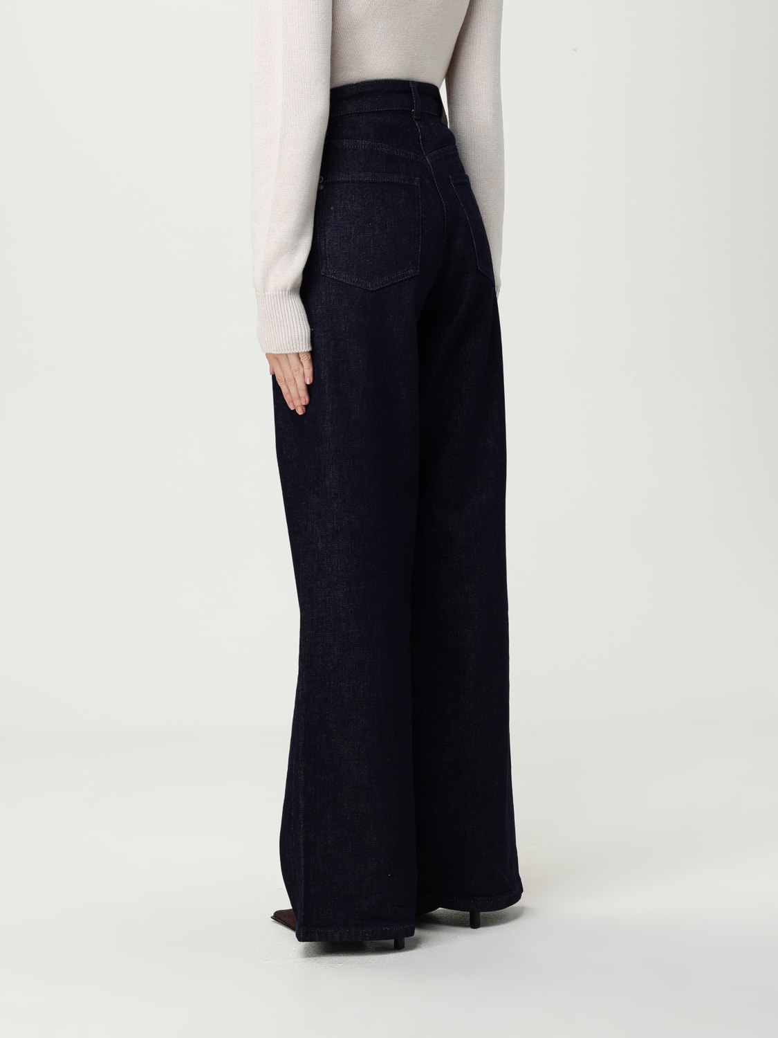 PATRIZIA PEPE JEANS: Pants woman Patrizia Pepe, Blue - Img 2