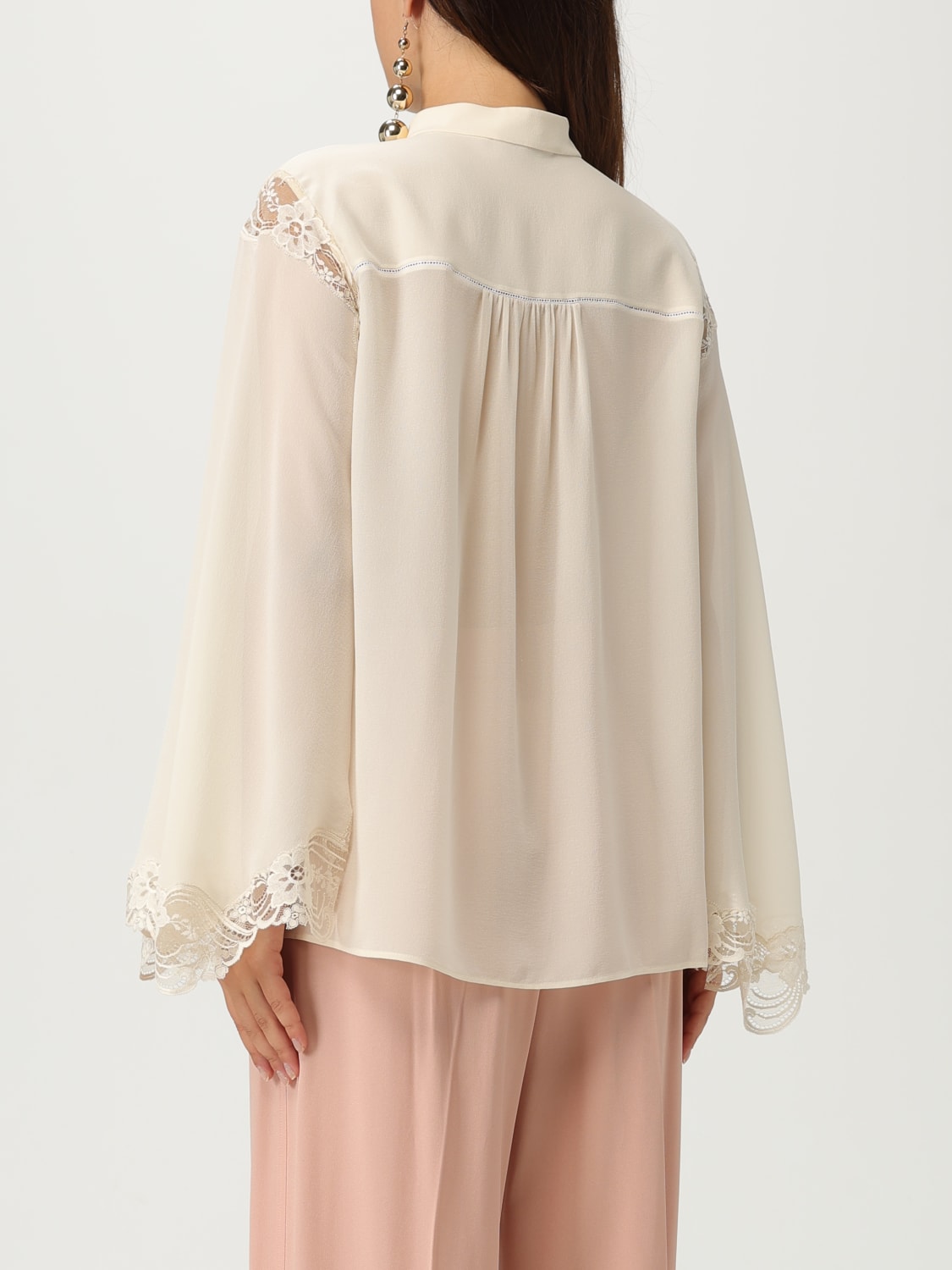 CHLOÉ HEMDBLUSE: Hemdbluse damen ChloÉ, Milch - Img 3