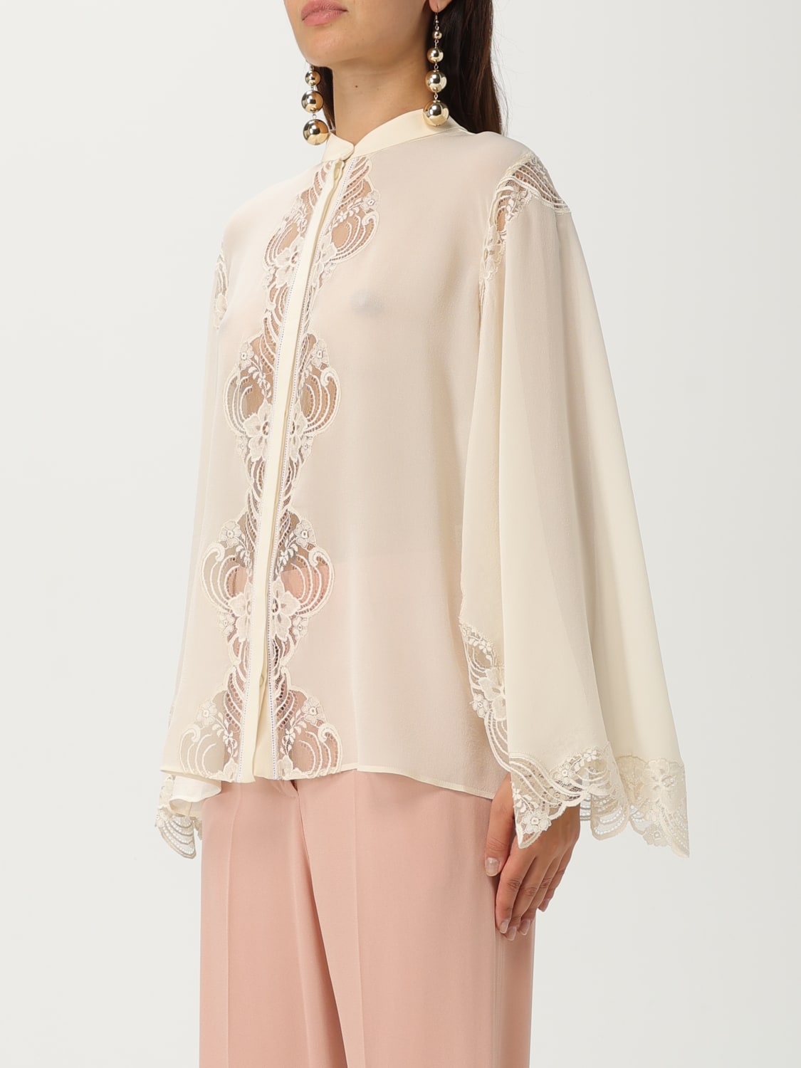 CHLOÉ HEMDBLUSE: Hemdbluse damen ChloÉ, Milch - Img 4