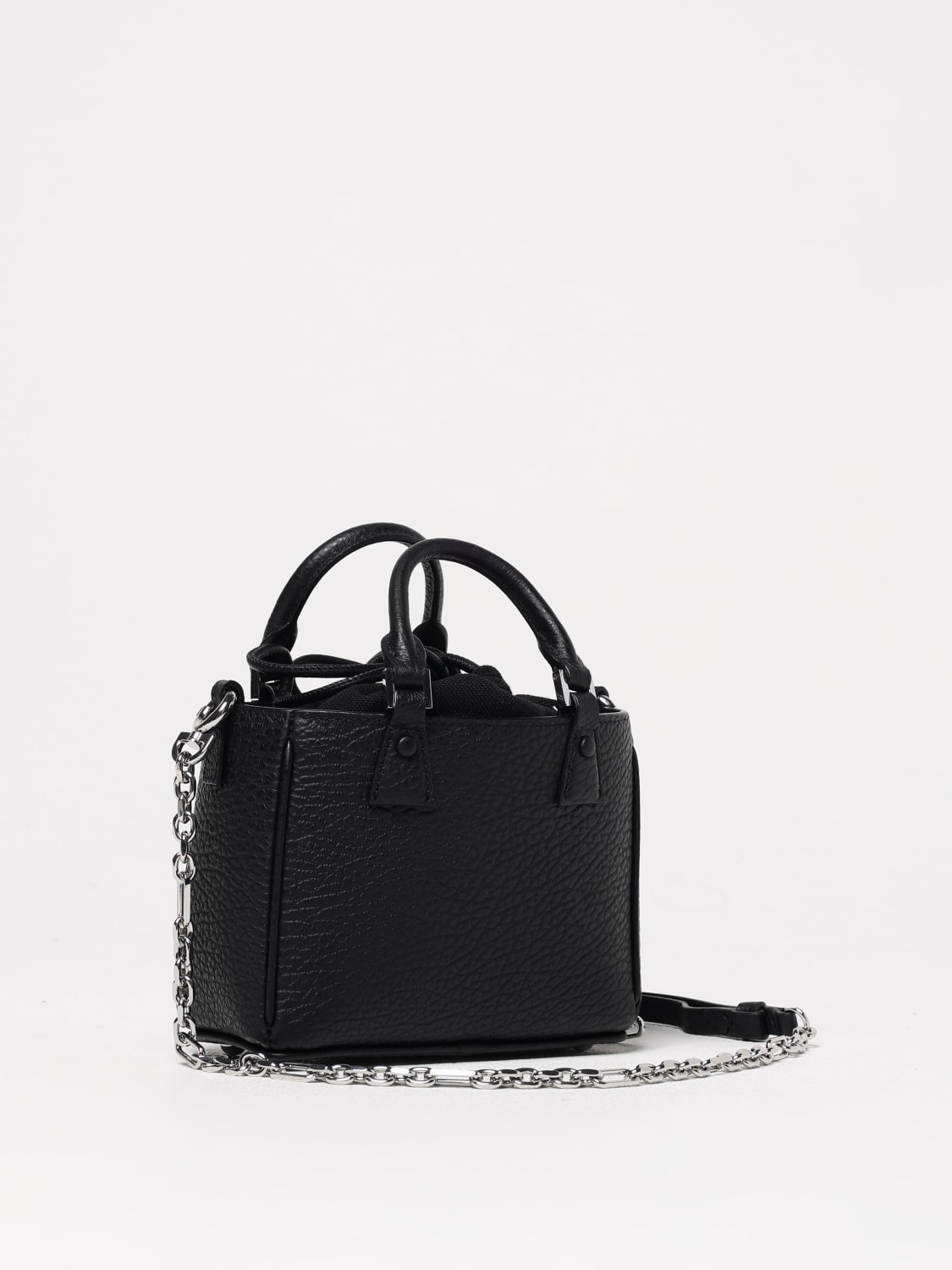 MAISON MARGIELA MINI BAG: Shoulder bag woman Maison Margiela, Black - Img 2