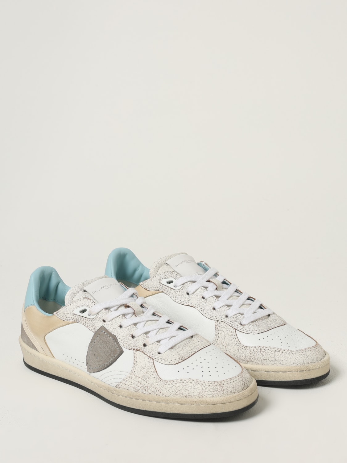 PHILIPPE MODEL BASKETS: Baskets homme Philippe Model, Blanc - Img 2