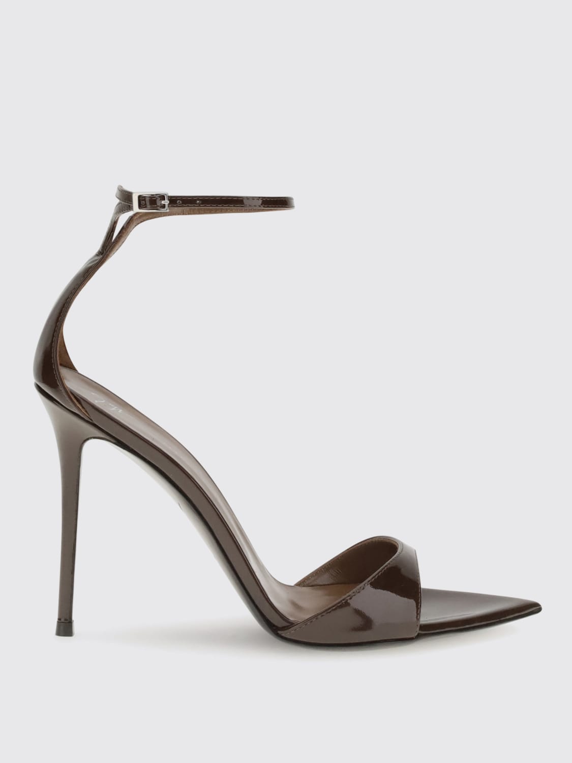 GIUSEPPE ZANOTTI SANDALI CON TACCO: Sandalo Intrigo Giuseppe Zanotti in vernice , Marrone - Img 1