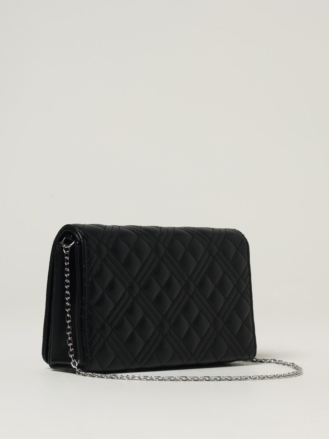 LOVE MOSCHINO BORSA MINI: Borsa Love Moschino in pelle sintetica matelassè , Nero 1 - Img 2