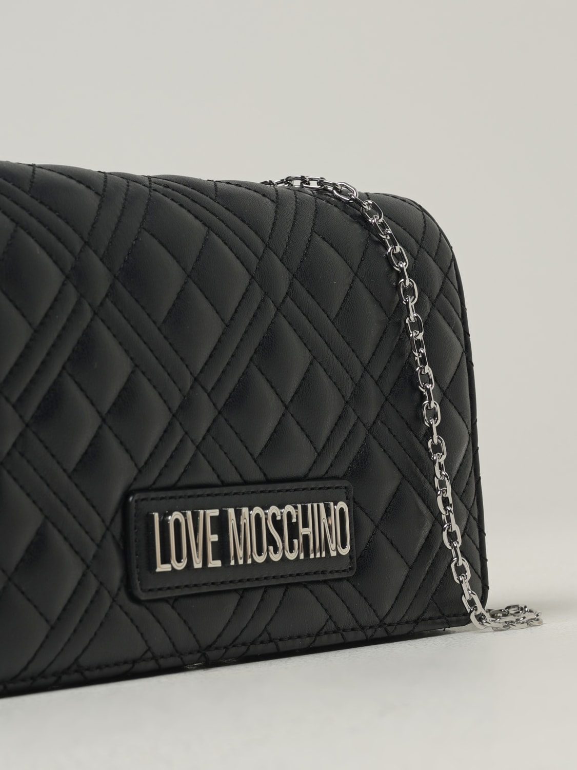 LOVE MOSCHINO BORSA MINI: Borsa Love Moschino in pelle sintetica matelassè , Nero 1 - Img 3