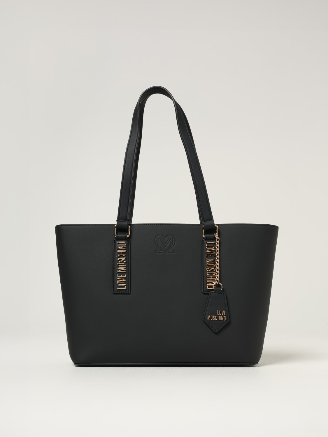 LOVE MOSCHINO BORSA A SPALLA: Borsa Love Moschino in pelle sintetica , Nero - Img 1