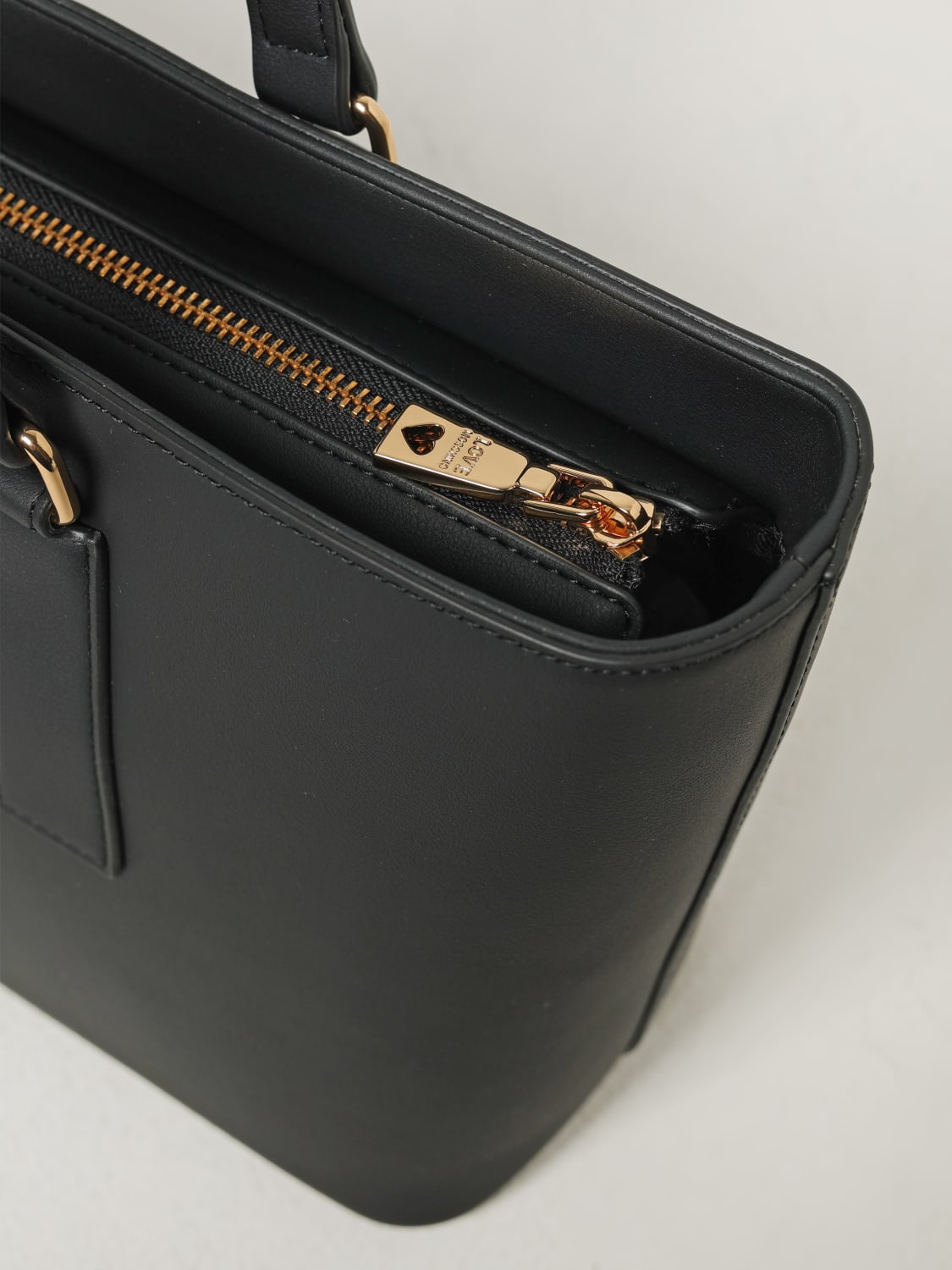 LOVE MOSCHINO BORSA A SPALLA: Borsa Love Moschino in pelle sintetica , Nero - Img 3