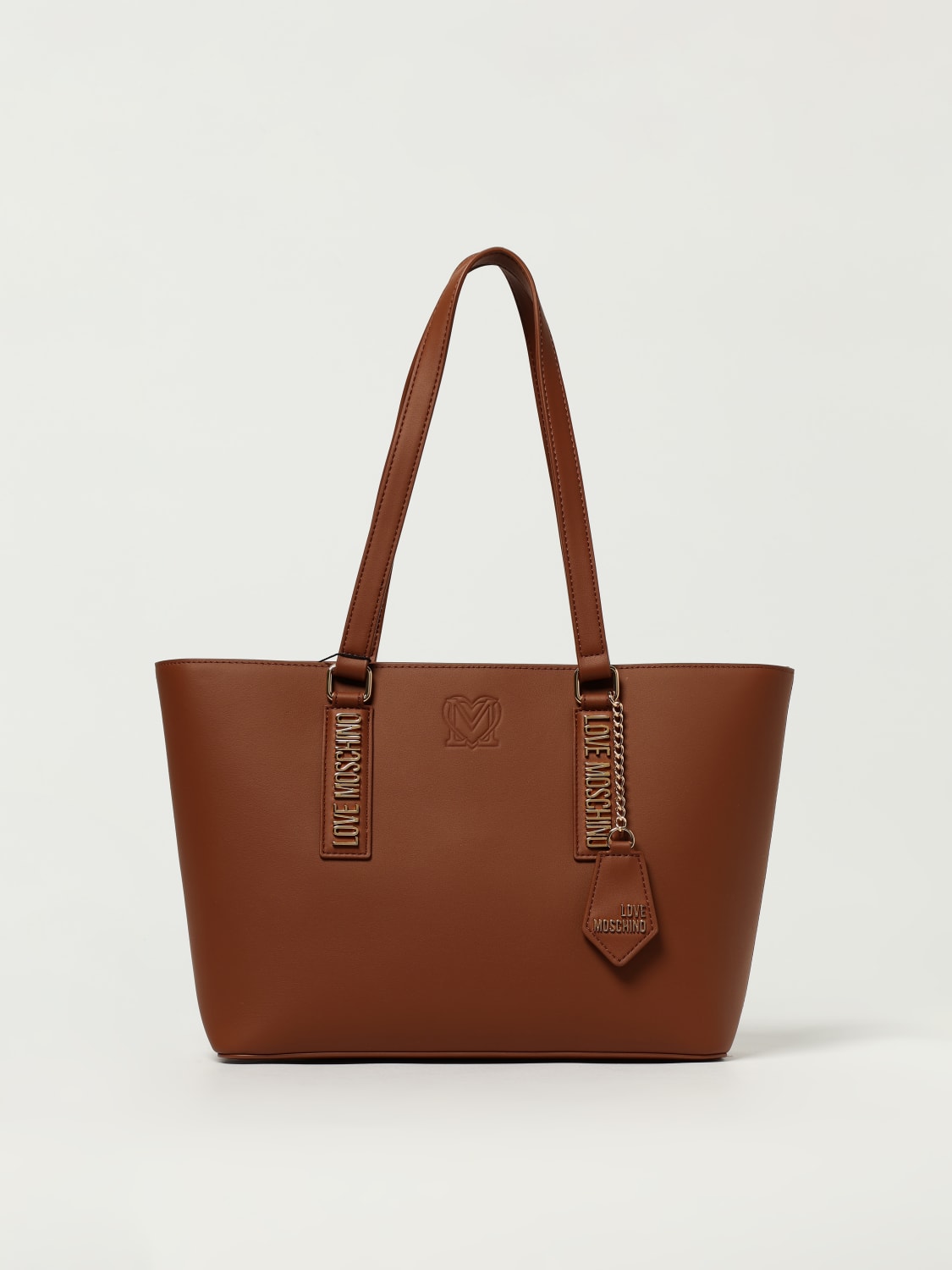 LOVE MOSCHINO SHOULDER BAG: Shoulder bag woman Love Moschino, Brown - Img 1