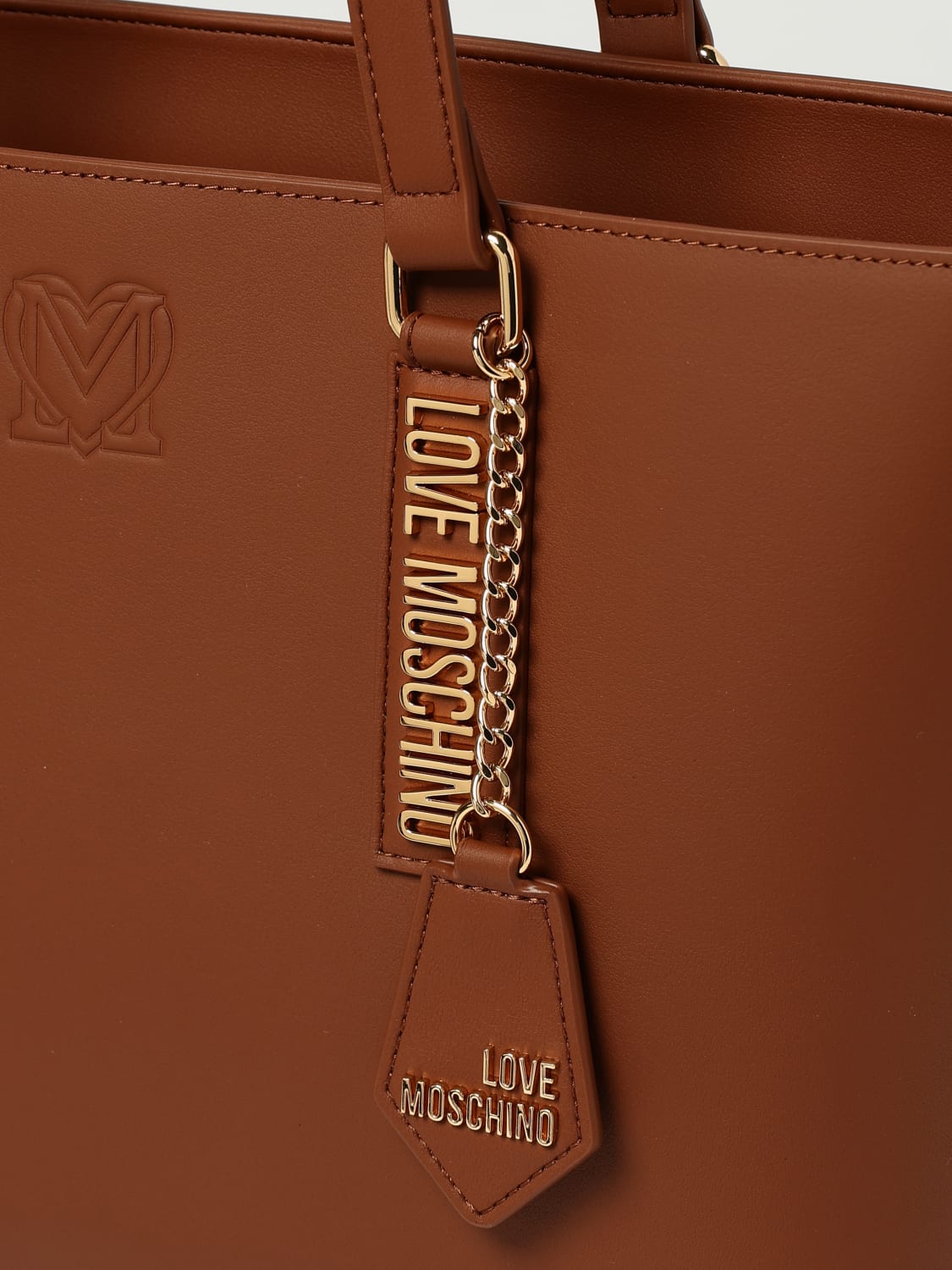 LOVE MOSCHINO SHOULDER BAG: Shoulder bag woman Love Moschino, Brown - Img 3